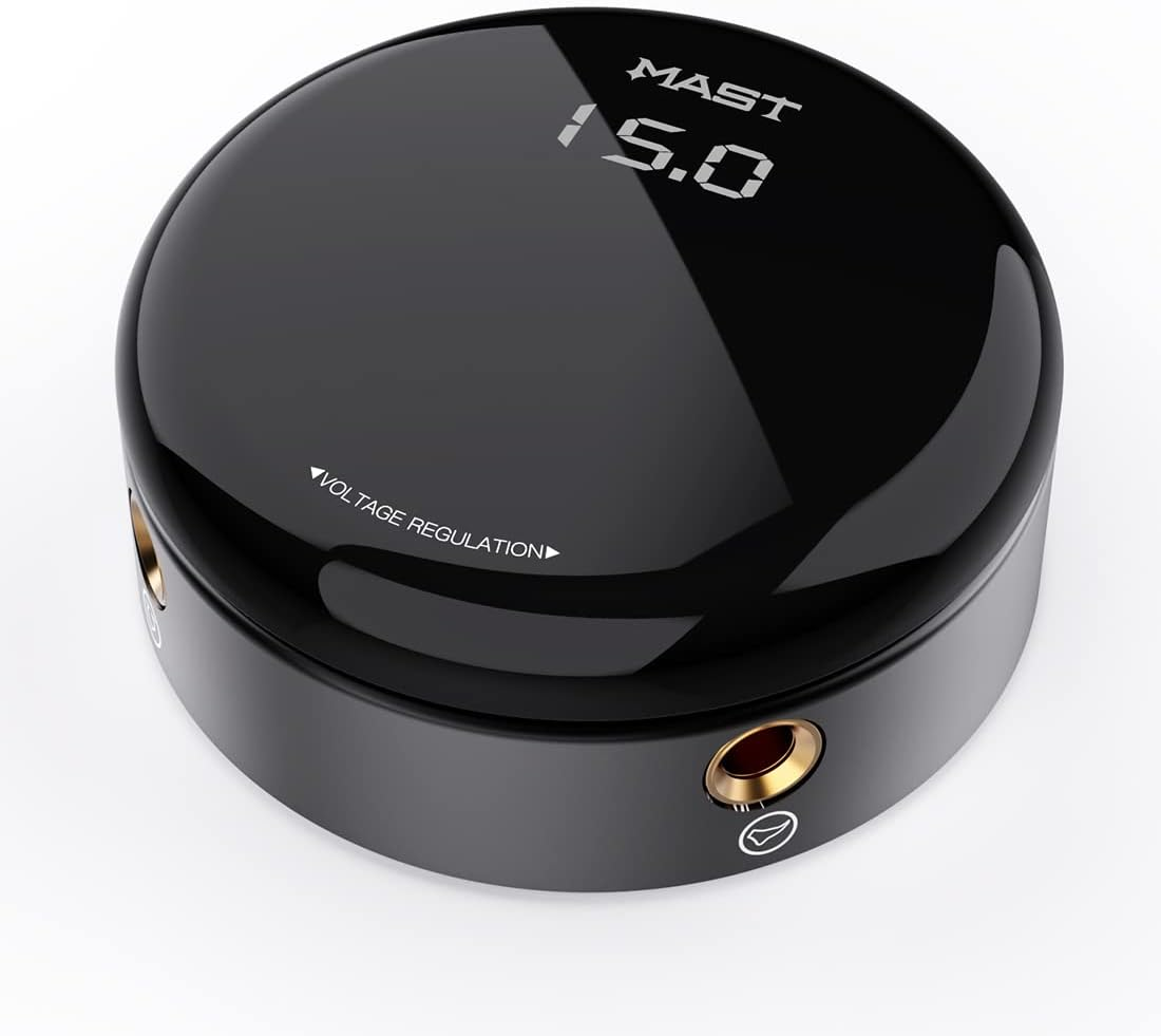 Mast Tattoo Power Supply, Halo2 Circle Digital Display Voltage, One Touch Easy Use for Tattoo Machine image number 4