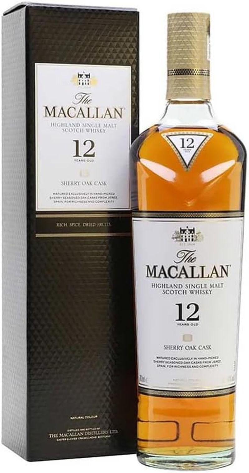 The Macallan 12 Year Old Sherry Oak Single Malt Scotch Whisky 700Ml