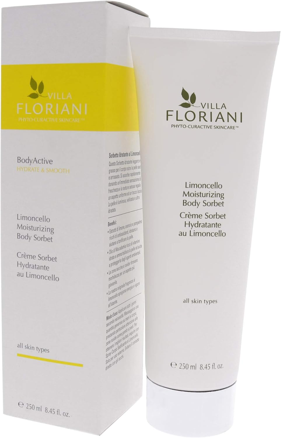 Villa Floriani Moisturizing Body Sorbet - Limoncello by Villa Floriani for Women - 8.45 Oz Body Sorbet, 249.9 Millilitre image number 4