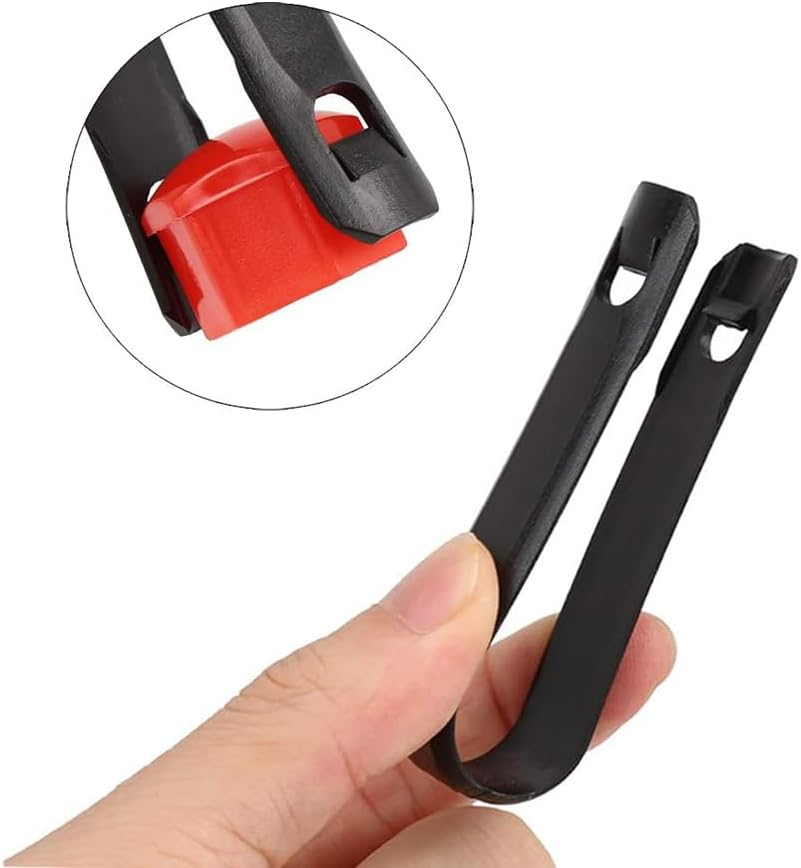 Qitindasen Pack of 20 17Mm Car Wheel Nut Covers, Universal Tyre Nut Caps, Hexagonal Car Hub Screw Cover with Removal Tool (Red) image number 4