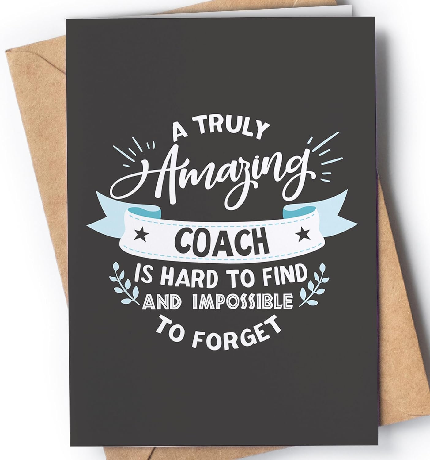 Thank You Card for Coach | Awesome Appreciation Card for Men or Women for Any Occasion: Birthday, Retirement, End of Season - NUM 12