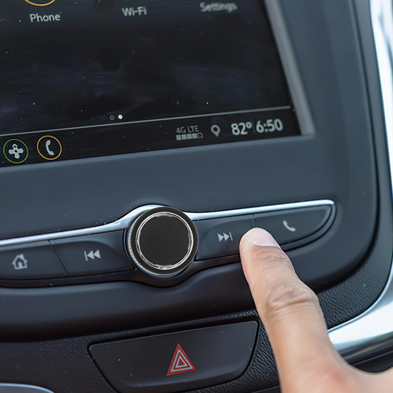 Happyyami Universal Car Audio Volume Control Knob Compatible with Cadillac, and 22912547 Rotary Radio Knob Button Cover for Rear Radio Replacement for 2007-2014 Models image number 4