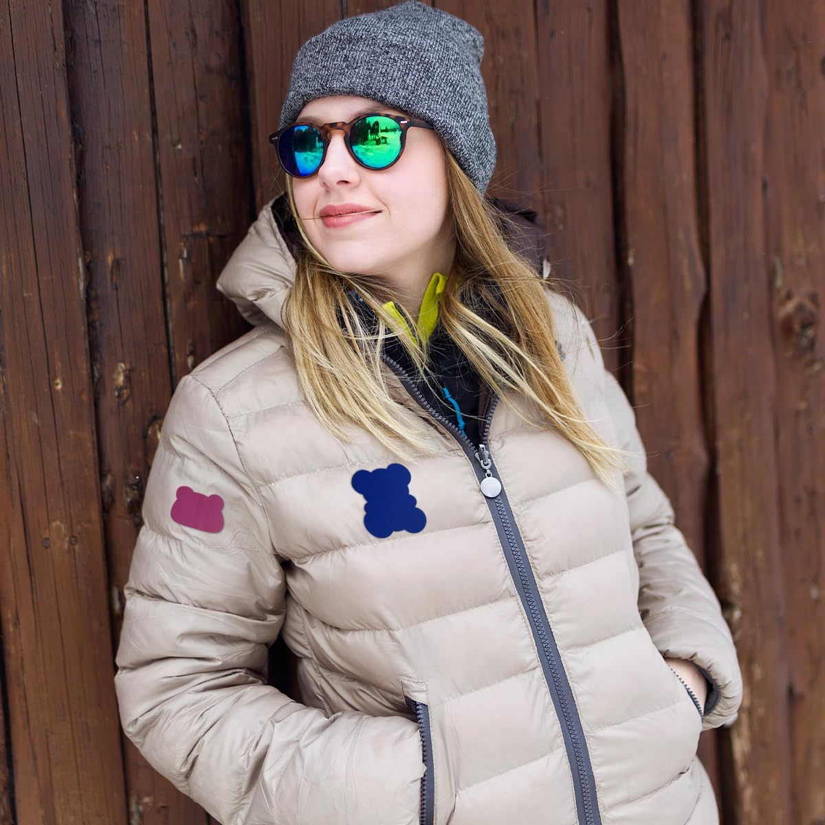 NILLOS Nylon Repair Patches, 12 PCS Self Adhesive Waterproof Fabric Repair Patches for Puffer Jackets, Coats, Tents, Sleeping Bags (5.9 X 7.87 In) image number 6