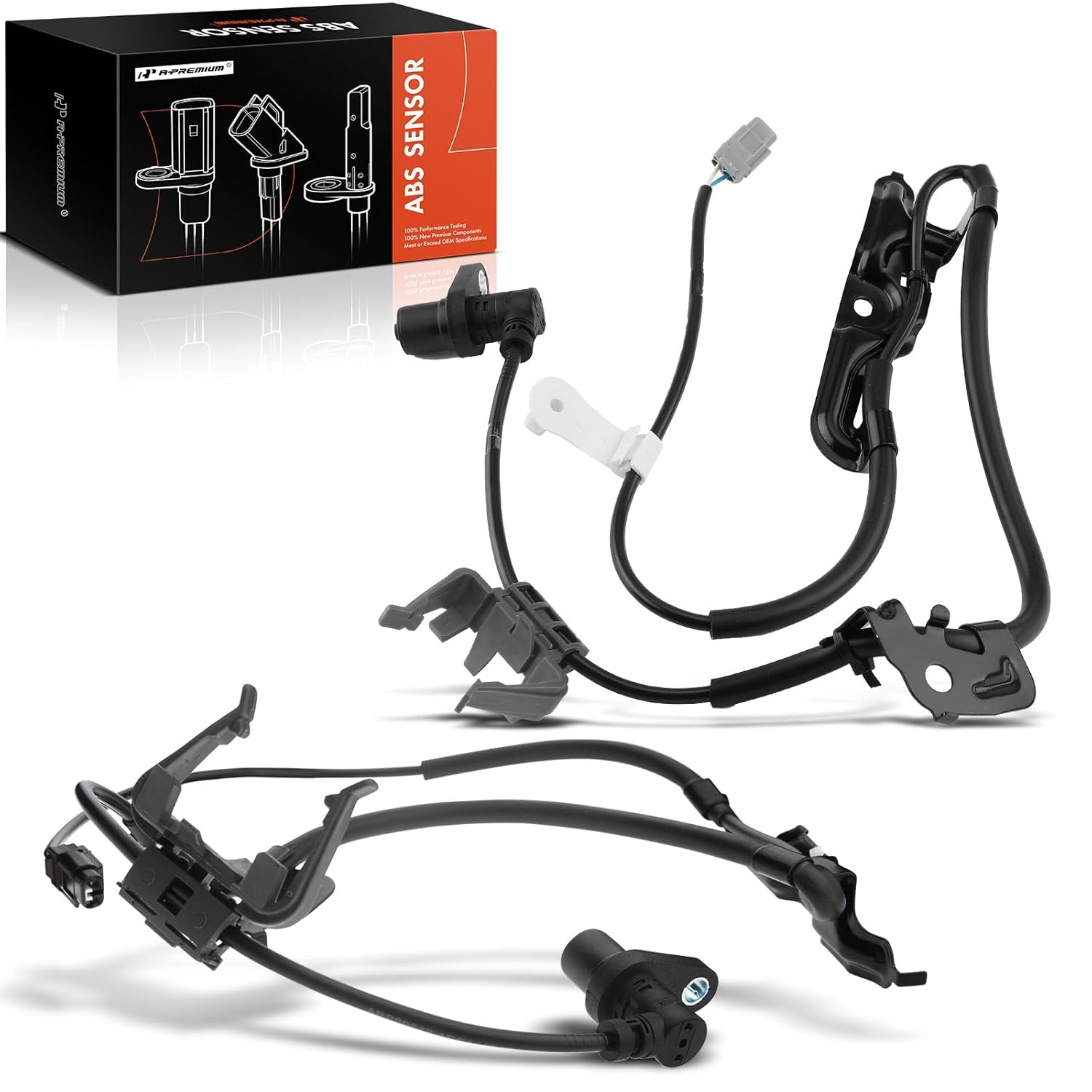 A-Premium ABS Wheel Speed Sensor Compatible with Toyota & Lexus Models - Camry 2006-2011, ES350 2007-2011 Sedan - Front Driver and Passenger Side, Replace# 89543-33080, 89542-33090 image number 6