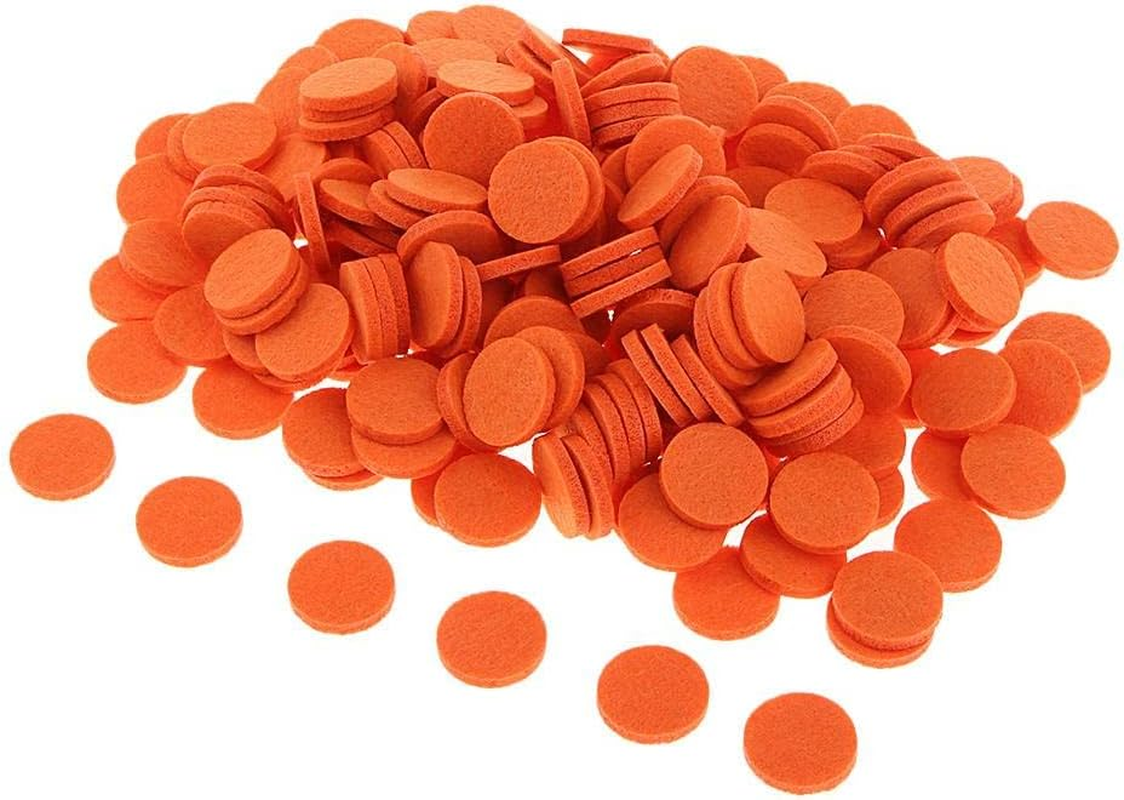 Nishiyuenyi 200Pcs Charms Pendant Locket Essential Oil Diffuser - 21Mm, Orange image number 5