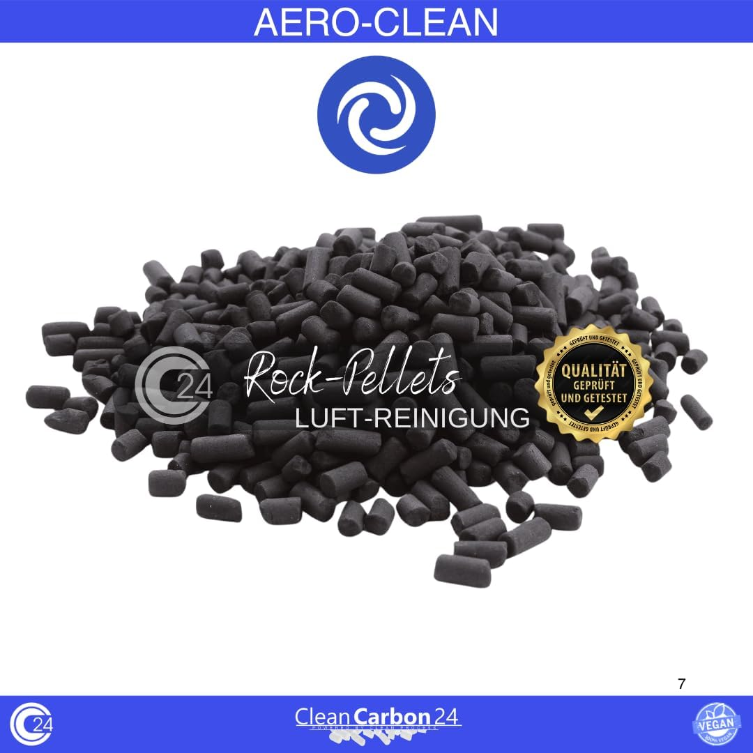 Activated Carbon Pellets Diameter 4 Mm, Made of Hard Carbon for Air Purification Aero-Clean Rock Pellets (2.5 Litres) image number 6