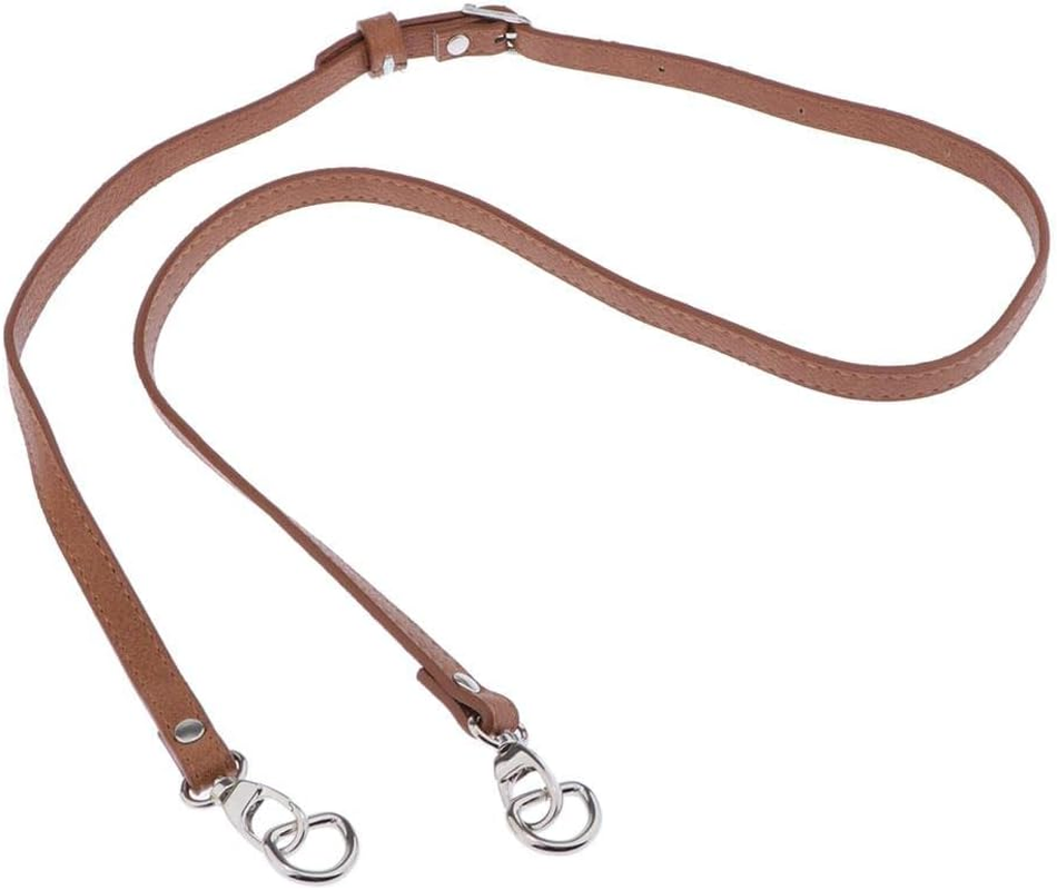 Hailong Ming Adjustable Leather Bag Replacement for Pocket Production - Black- Silver Buckle image number 7