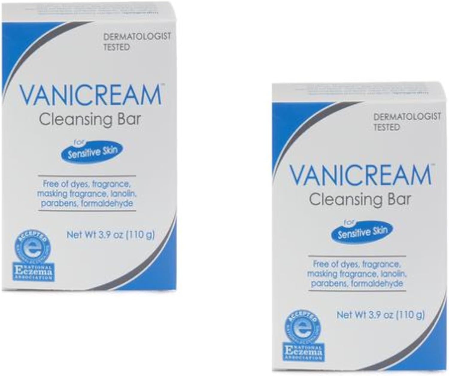 Vanicream Cleansing Bar Fragrance Free - 3.9 Oz - 2Pc