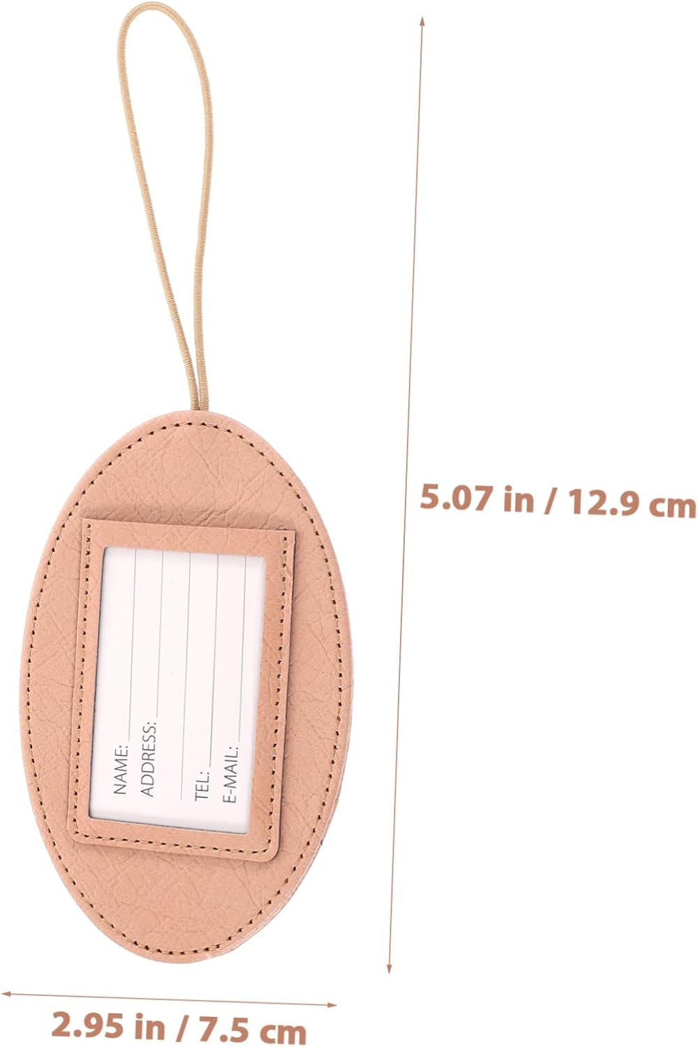 ROMISBABA Outdoor Luggage Identification Tags Pu Suitcase Labels Portable Name Tags Privacy for Easy Luggage Recognition image number 4