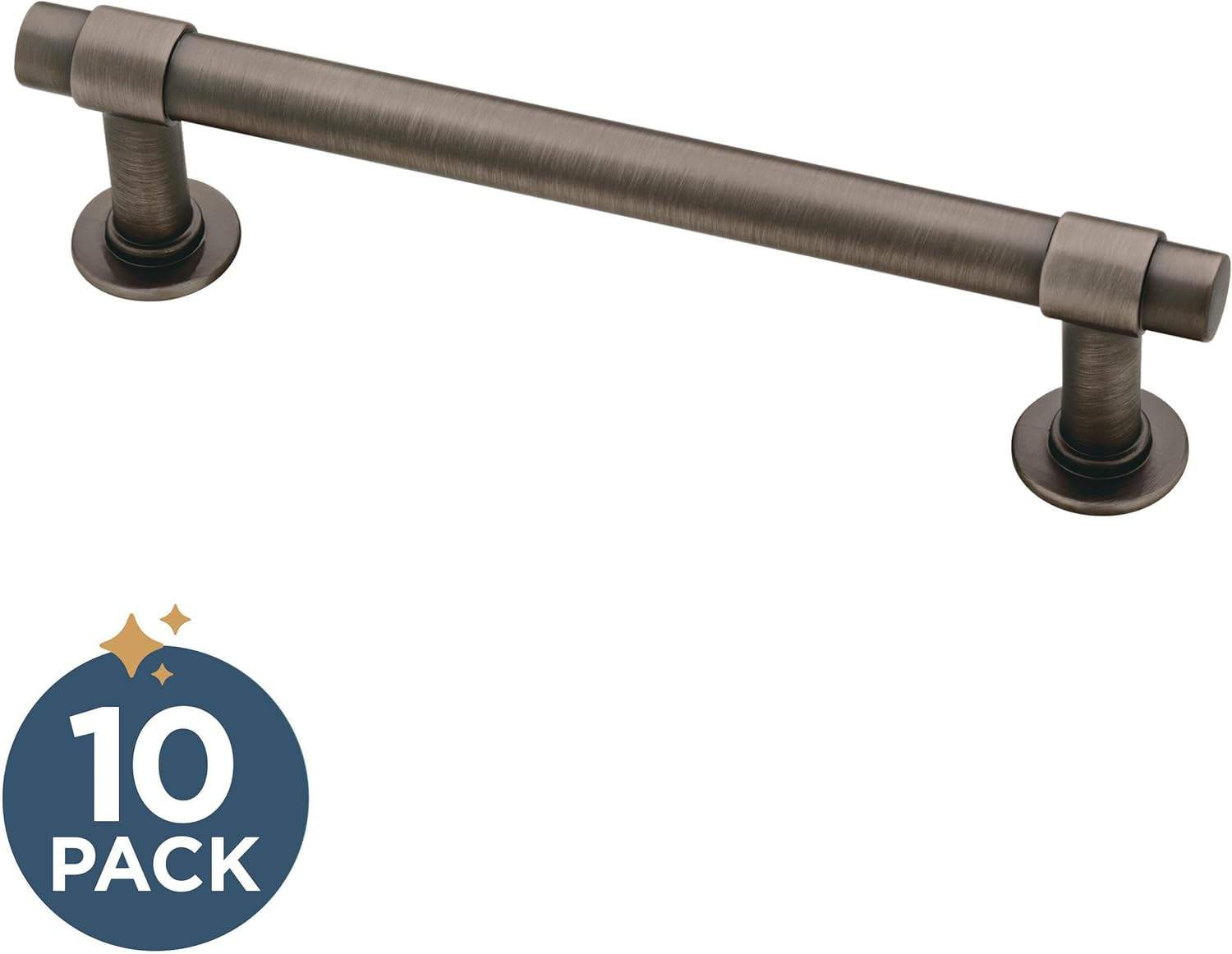 Franklin Brass P29617K-904-B Heirloom Silver Francisco Kitchen or Furniture Cabinet Hardware Drawer Handle Pull with 4-Inch Hole Centers, 10 Pack