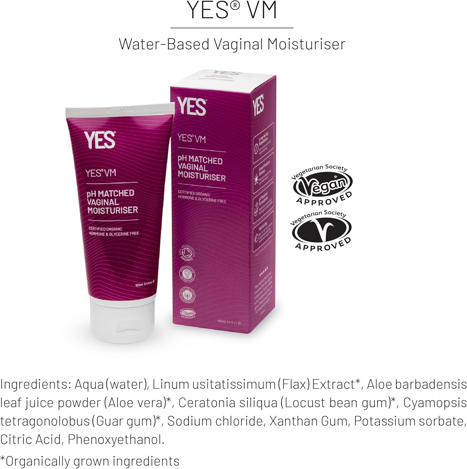 YES Water Based Vaginal Moisturiser 100 Ml image number 2