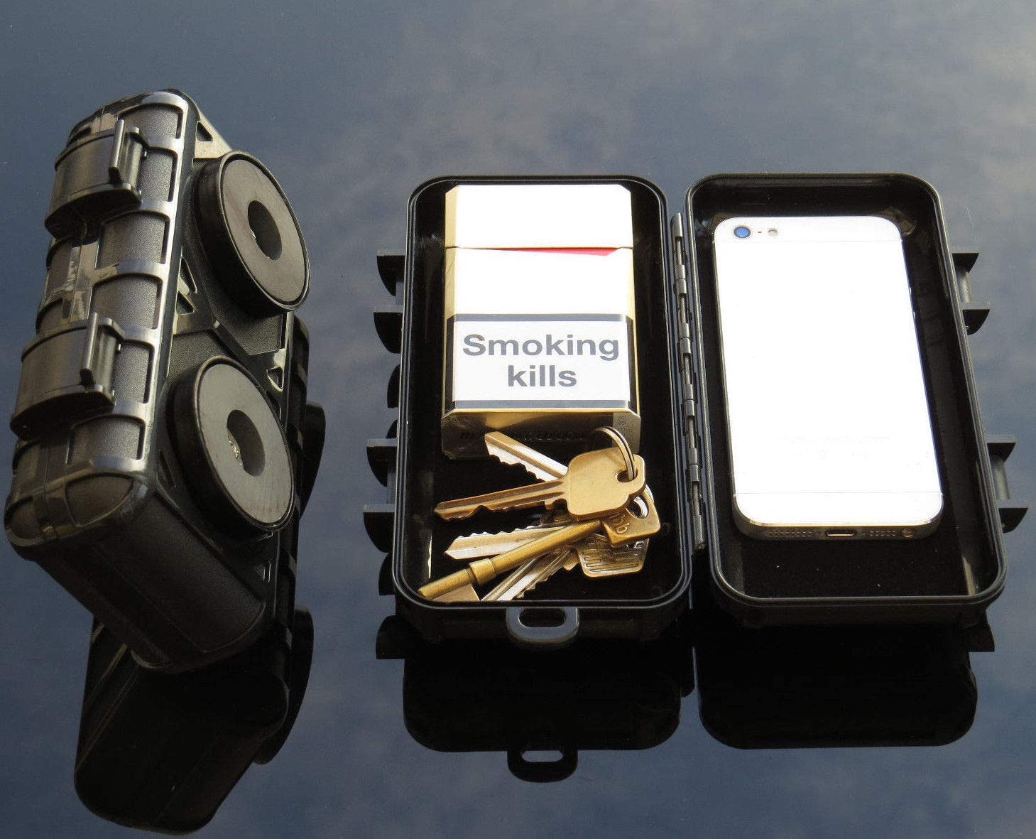 Magnetic Stash Safe Box Money Magnet Storage Secret Key Holder Hidden Compartment Car GPS image number 5