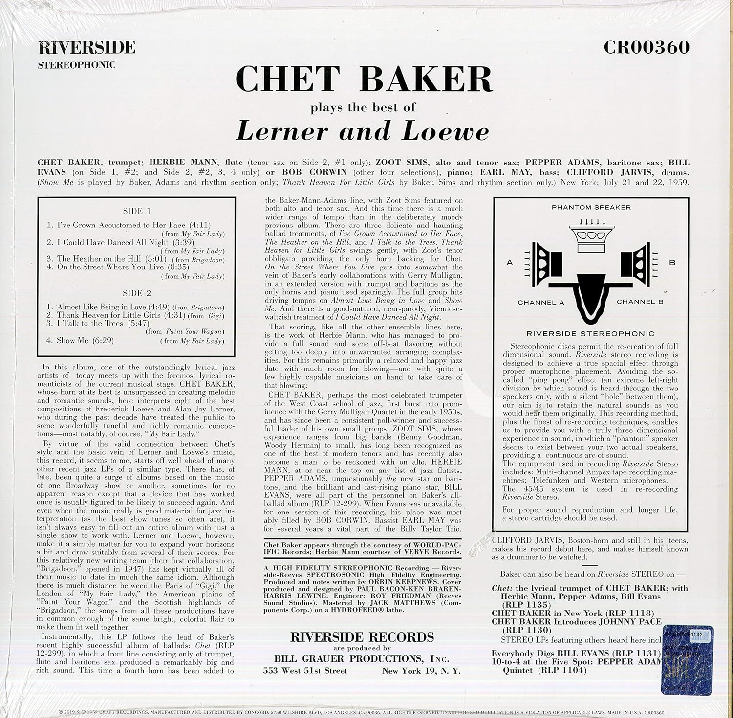 Chet Baker Plays the Best of Lerner & Loewe