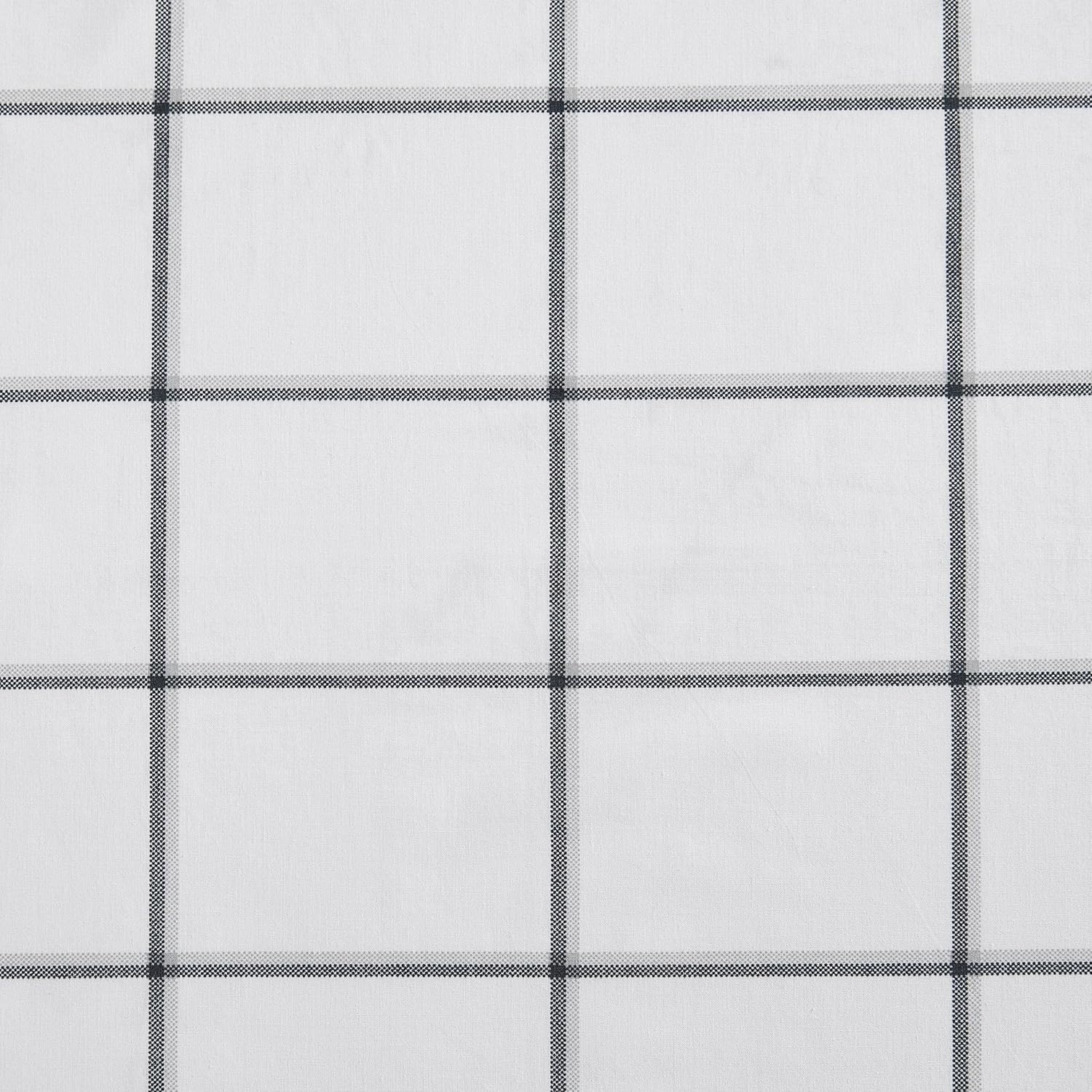 Nautica- Twin Sheet Set, Cotton Percale Bedding Set, Crisp & Cool, Lightweight & Breathable (Plot Black, Twin) image number 3