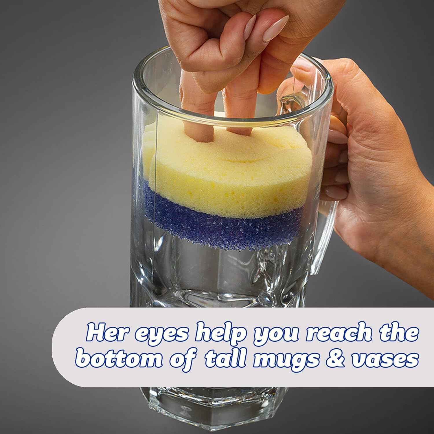 Scrub Daddy Scrub Mommy Assorted 4 Pack, Dual Sided Scrubbing Sponge, Alternative to Non Scratch Scourers, Cleaning Sponges for Washing Up, Dish Scrubber, as Used by Mrs Hinch, Flextexture Firm & Soft - Pink image number 3