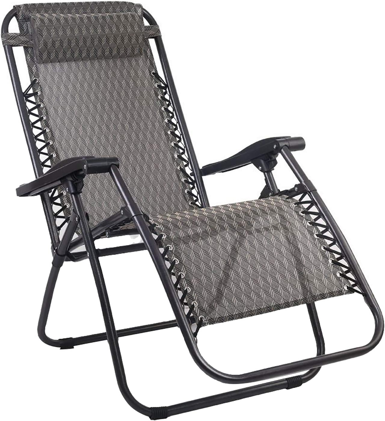 Gardeon Zero Gravity Portable Reclining Lounge Folding Outdoor Camping Beach Chair Beige