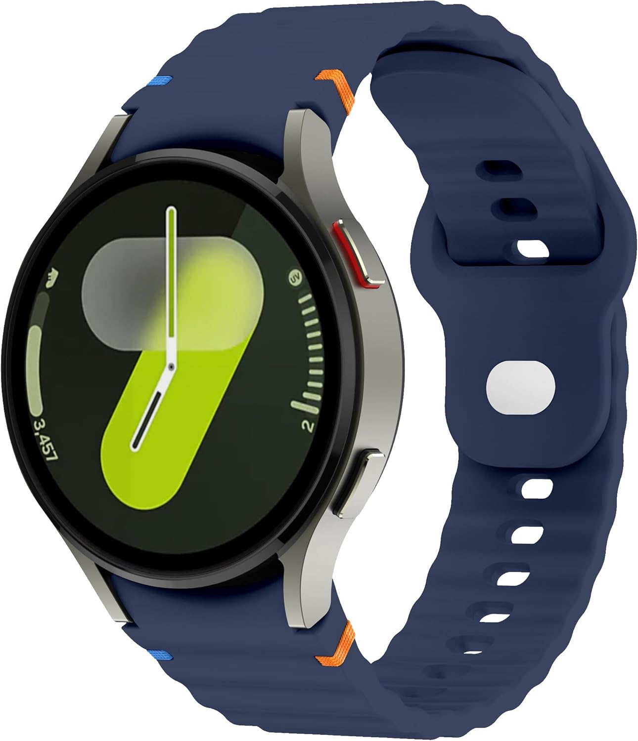 Sport Band Compatible with Samsung Galaxy Watch 7 Band 40Mm 44Mm,No Gap Soft Silicone Bands for Galaxy Watch FE 40 Mm/Galaxy Watch 6/6 Classic 5 4 Band /20Mm Watch Band for Women Men