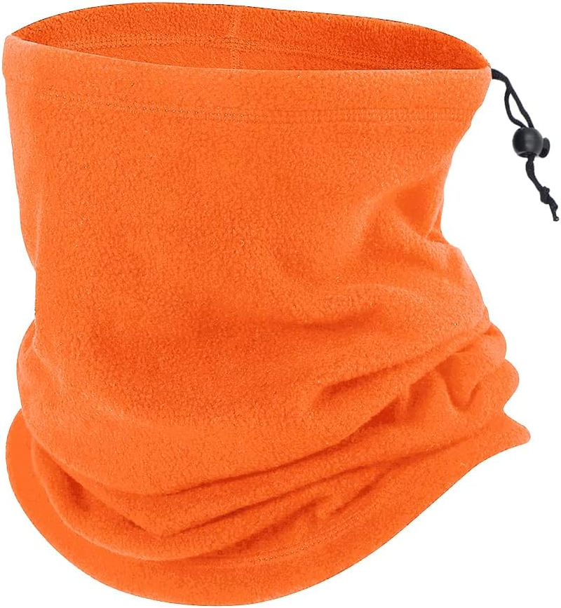 TOPTIE Unisex Warm Fleece Neck Gaiter - Soft & Stretchy Face Mask, Multifunctional Tube for Running, Cycling, Everyday Use - Gray image number 3