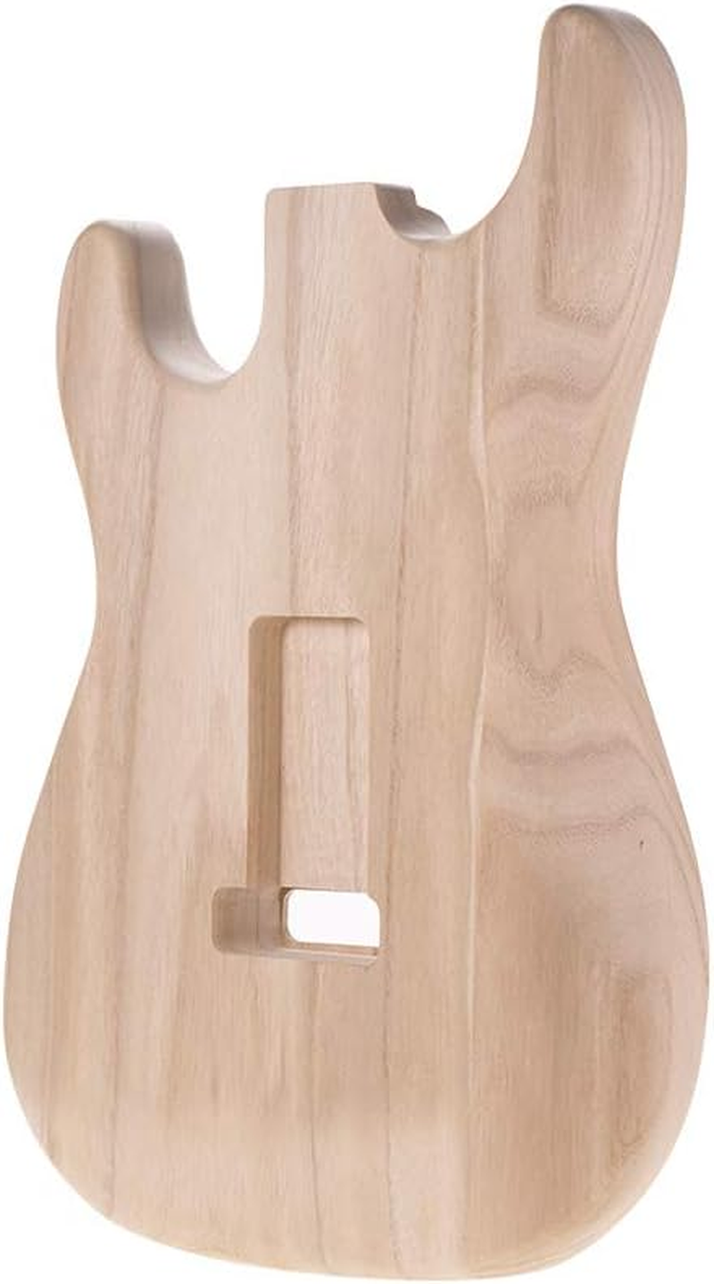 ACAGALA ST01-TM Unfinished Handcrafted Guitar Body Candlenut Wood Electric Guitar Body Guitar Barrel Replacement Parts image number 2