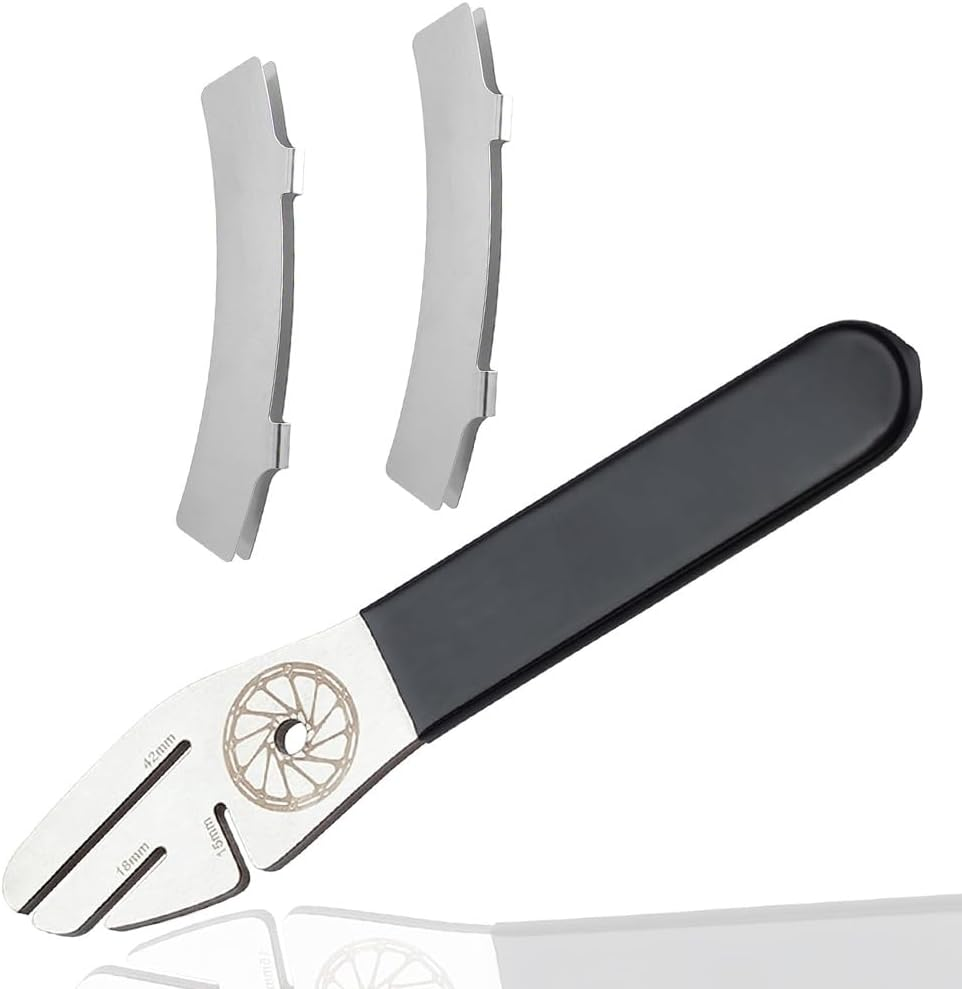 Yakamoz Bike Rotor Truing Fork, 2 Pcs Rotor Alignment Tool Bicycle Disc Brake Pads Adjusting Tool Gap Regulator for Mountain Road Bike image number 5