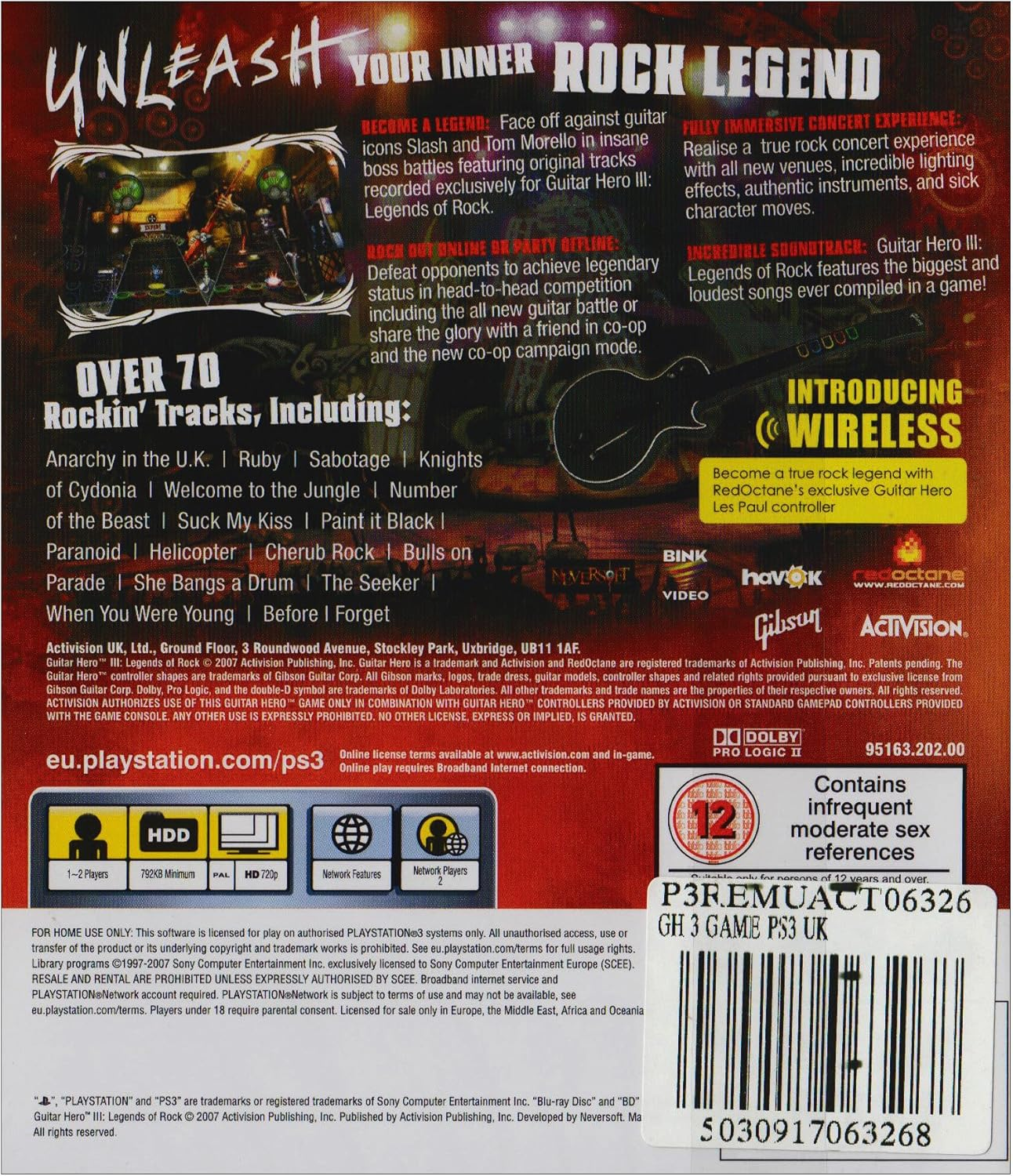 Guitar Hero III: Legends of Rock image number 1