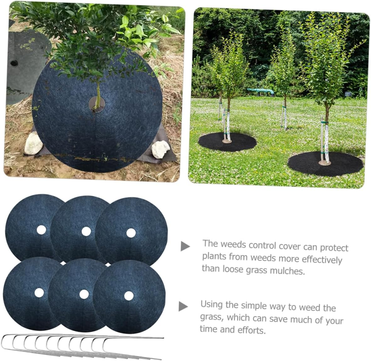 CIMAXIC Garden Staple Gasket Kit Fabric Orchard Ground Cloth Ground Stakes Gardening Tool image number 2