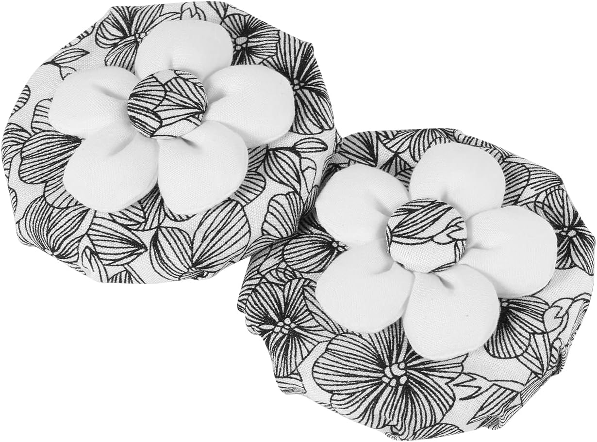 2Pcs Door Knob Covers, Soft Door Knob Protector Cover Reusable Washable Floral Door Handle Cushion with Cotton and Sponge, Decorative Door Handle Cover for Child Safety image number 6