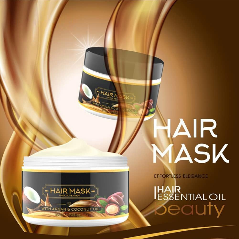 Instant Keratin Hair Repair Mask,Natural Treatment Damage Restore,Magical Keratin Hair Treatment Mask,Suitable for Dry & Damaged Hair image number 5