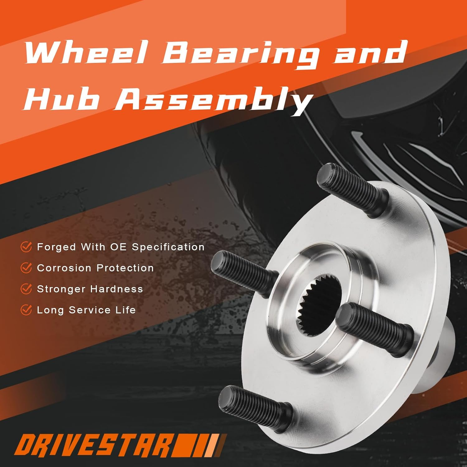 DRIVESTAR Front or Rear Wheel Hub 930-550 for Ford Escort 1991-2002, Mazda 323 1990-94, MX-3 92-95, Miata 90-05, Protege 1990-2003, Mercury Tracer 1991-99 image number 4