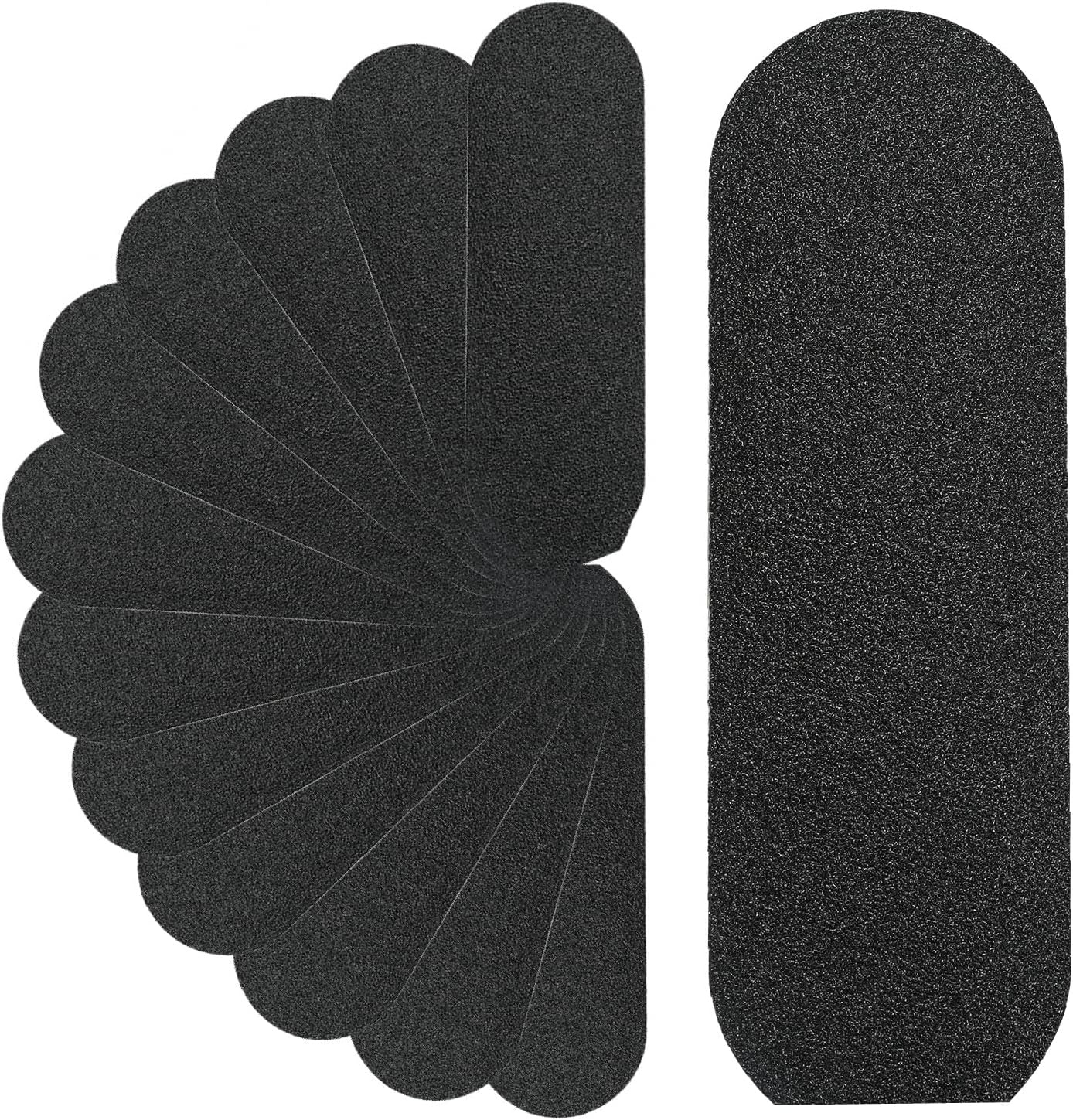 Stainless Steel Pedi File Refill, 100 Grit, Black - Pedicure Refill Pads - Foot Rasp Pad with Removable Glue,Size 5.2" L X 1.7" W,50-Count