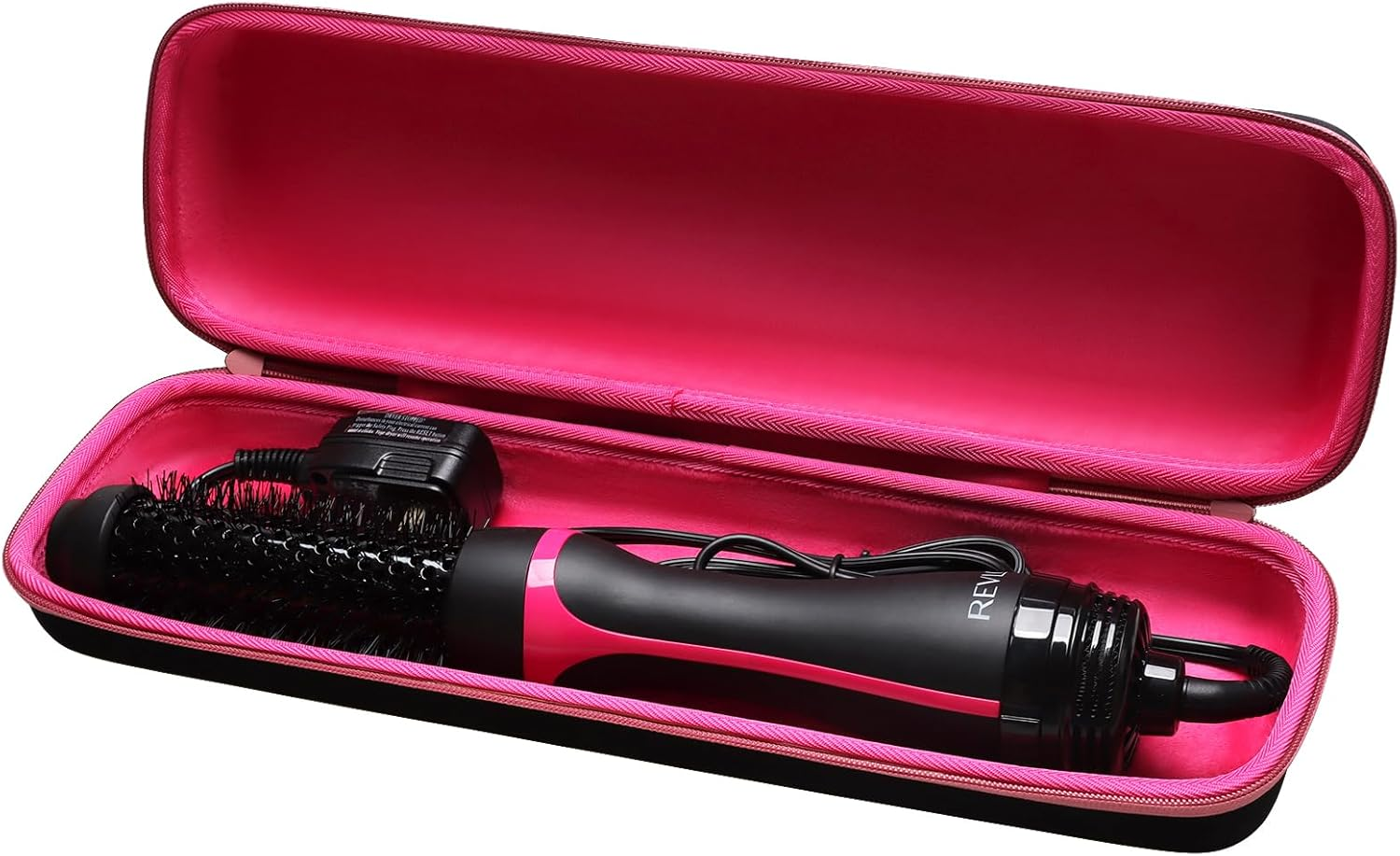 LTGEM EVA Hard Case for Revlon One Step Root Booster round Brush Dryer and Hair Styler - Travel Protective Carrying Storage Bag, Pink image number 1