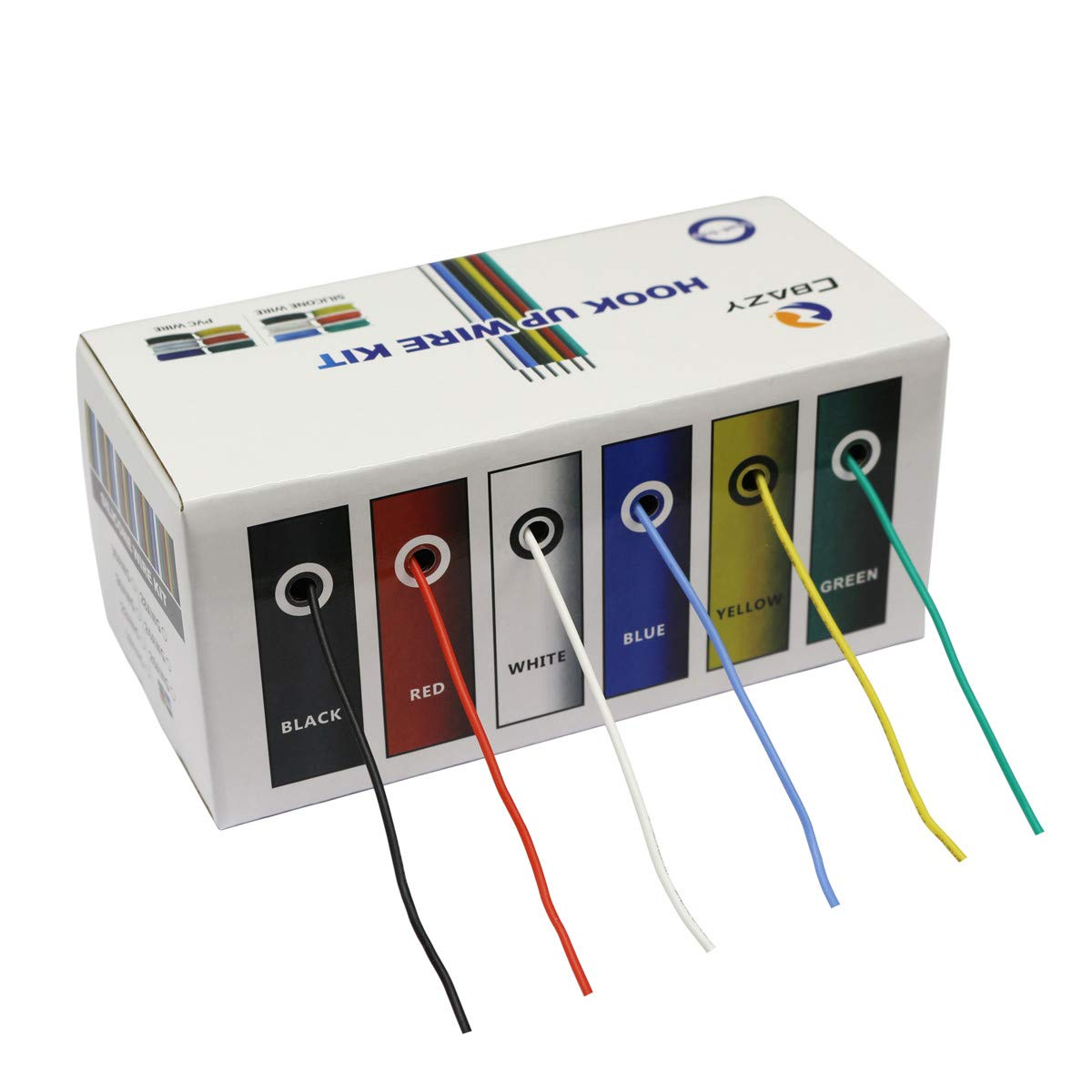 CBAZY&trade; Hook up Wire Kit (Stranded Wire Kit) 30 Gauge Flexible Silicone Rubber Electric Wire 6 Colors 32.8 Feet Each 30 AWG image number 5