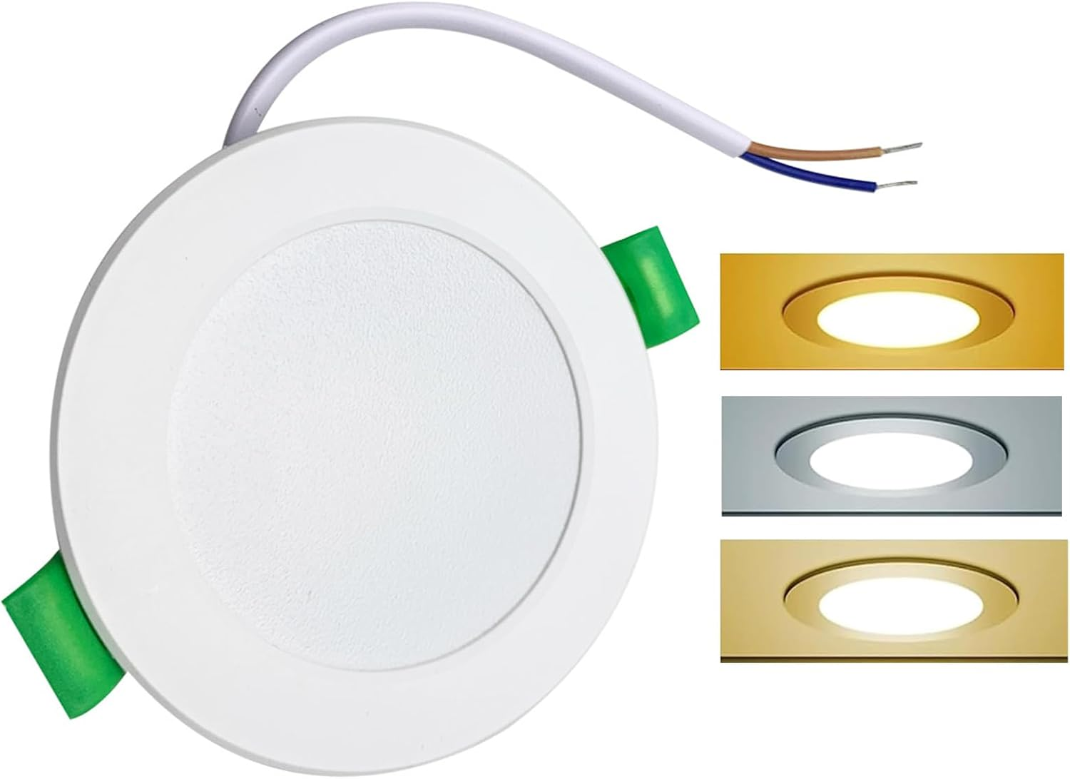 Led Recessed Light | Ultra-Thin Led Recessed Ceiling Light | Dimmable Lamp Slim Spotlight Lighting Adjustable Modern Design for Bedroom Bathroom Hallway Home Kitchen image number 6