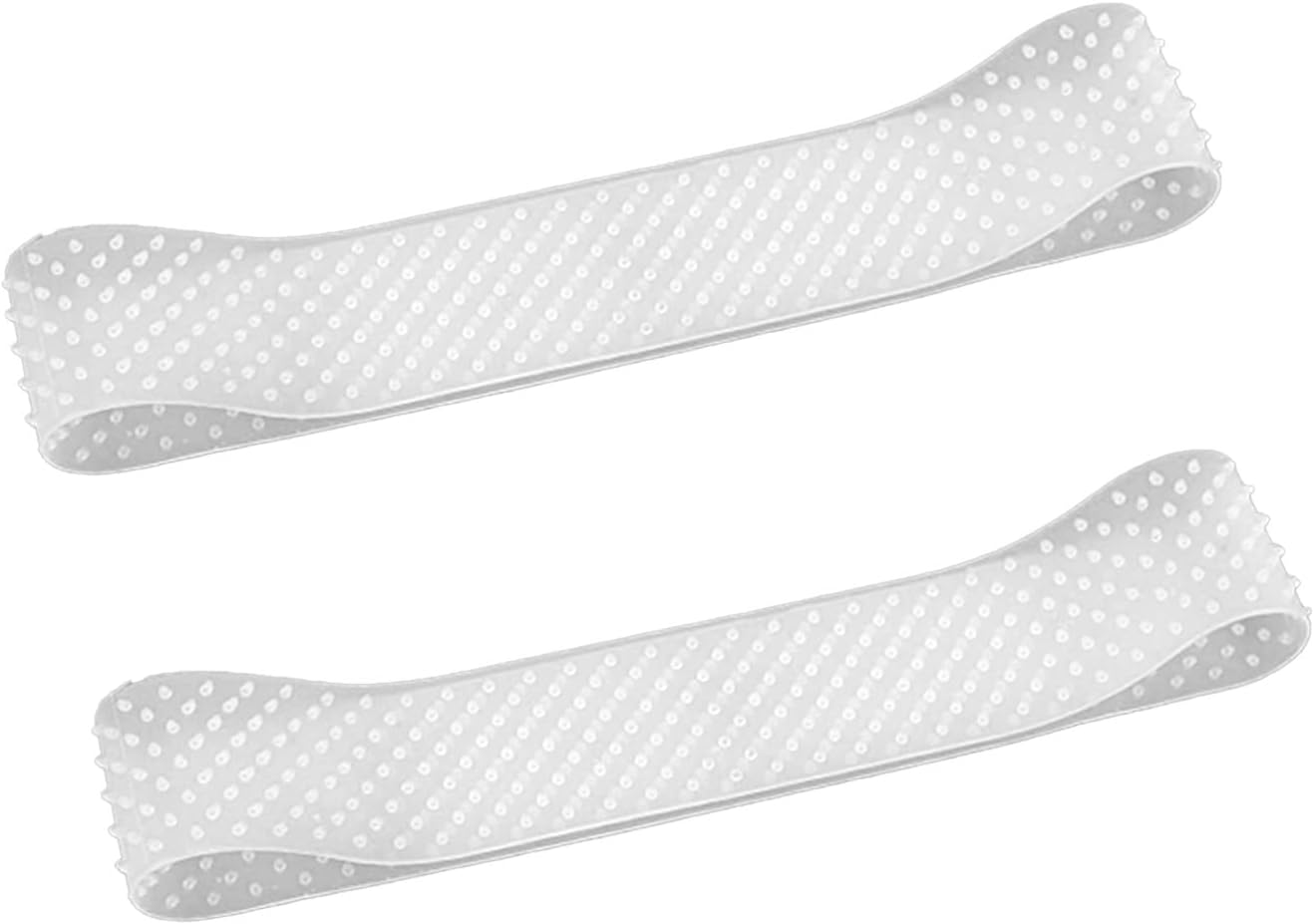 Adjustable Silicone Grip Wig Band,Silicone Wig Headband Non Slip Bands Seamless for Men Women Sports Yoga,2 PCS (White) - Black image number 7