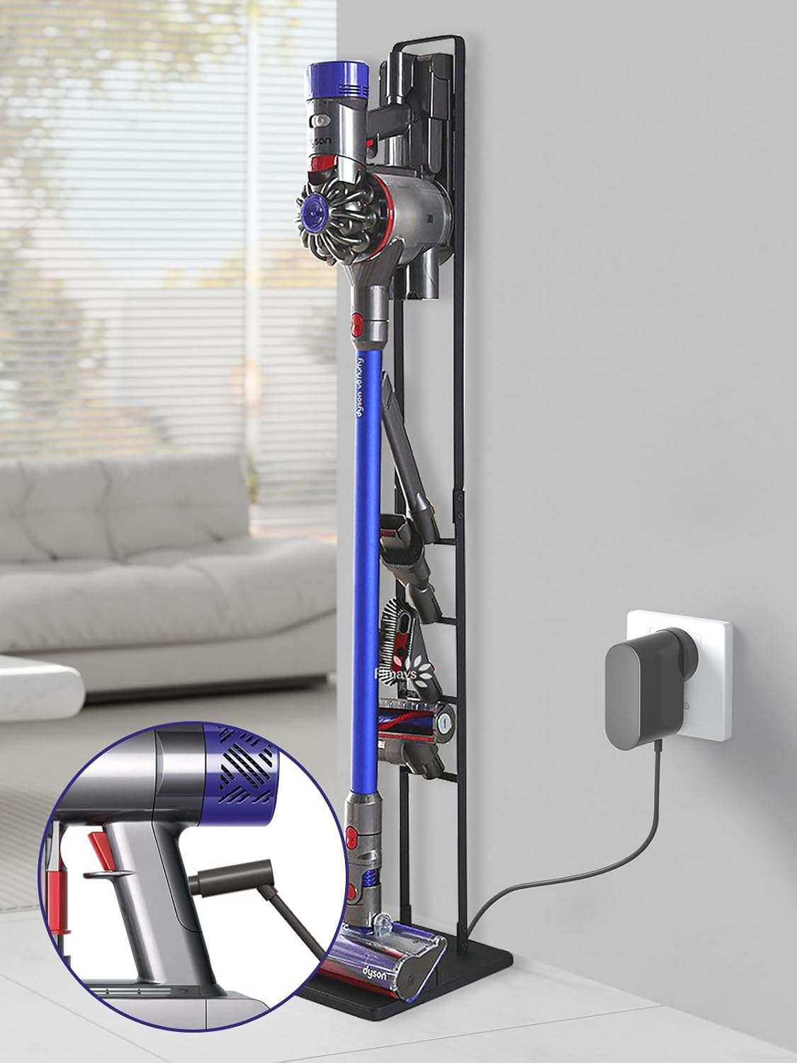 26.1V Battery Charger for Dyson V8 V7 V6 SV03 SV04 SV06 SV07 SV09 DC59 DC58 DC62 Cordless Vacuum Cleaner, Absolute Animal Motorhead 967813-02 205720-02 209468-01 209568-01 AC Adapter Cleaner Power image number 3