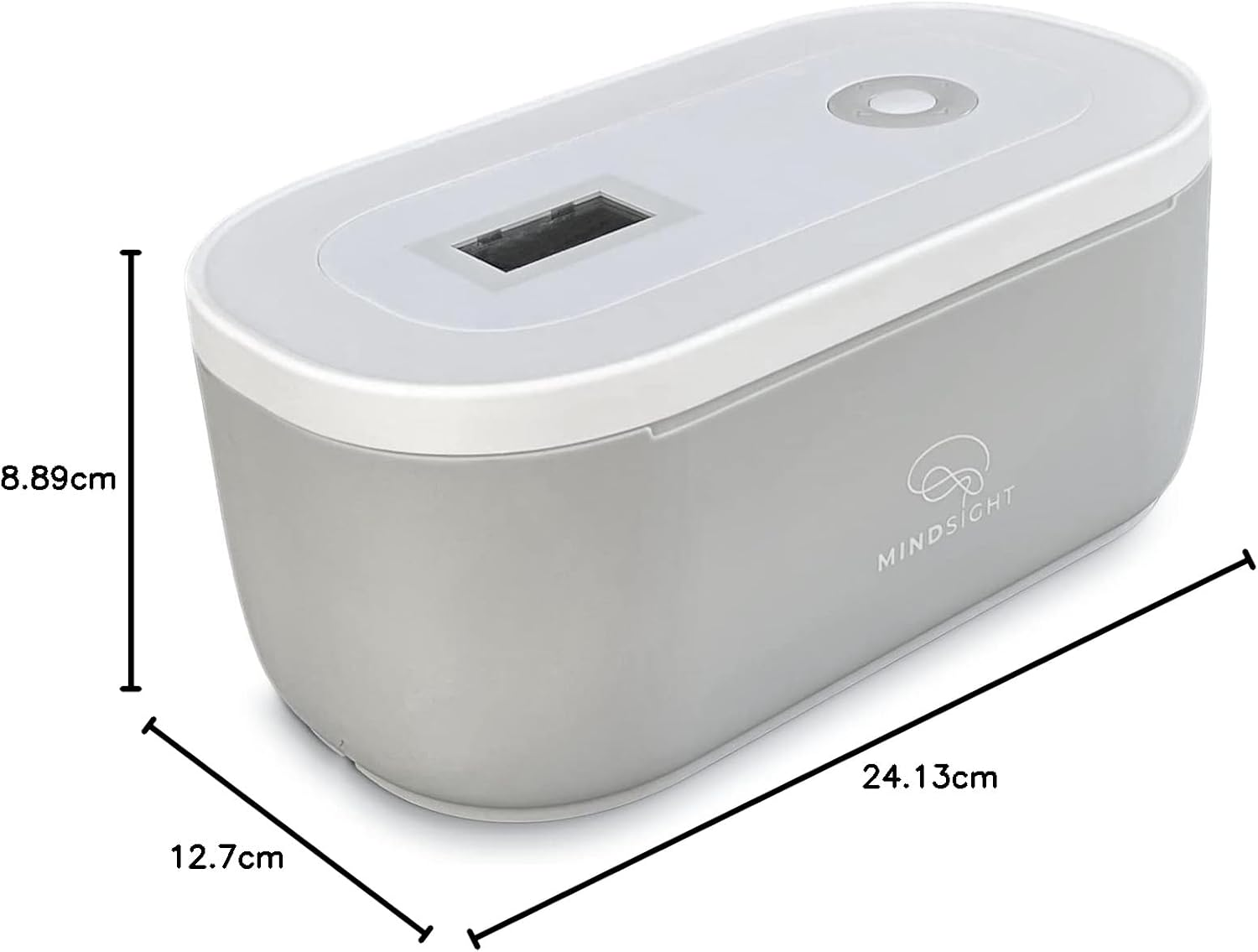 Mindsight Timed Lock Box to Help Detach from Phone, Video Games, Snacks & Cravings | Out of Sight Out of Mind | Simple Mindfulness Tool to Live in the Moment | Stress & Anxiety Relief | Teens/Adults - Wood Grain Look image number 2