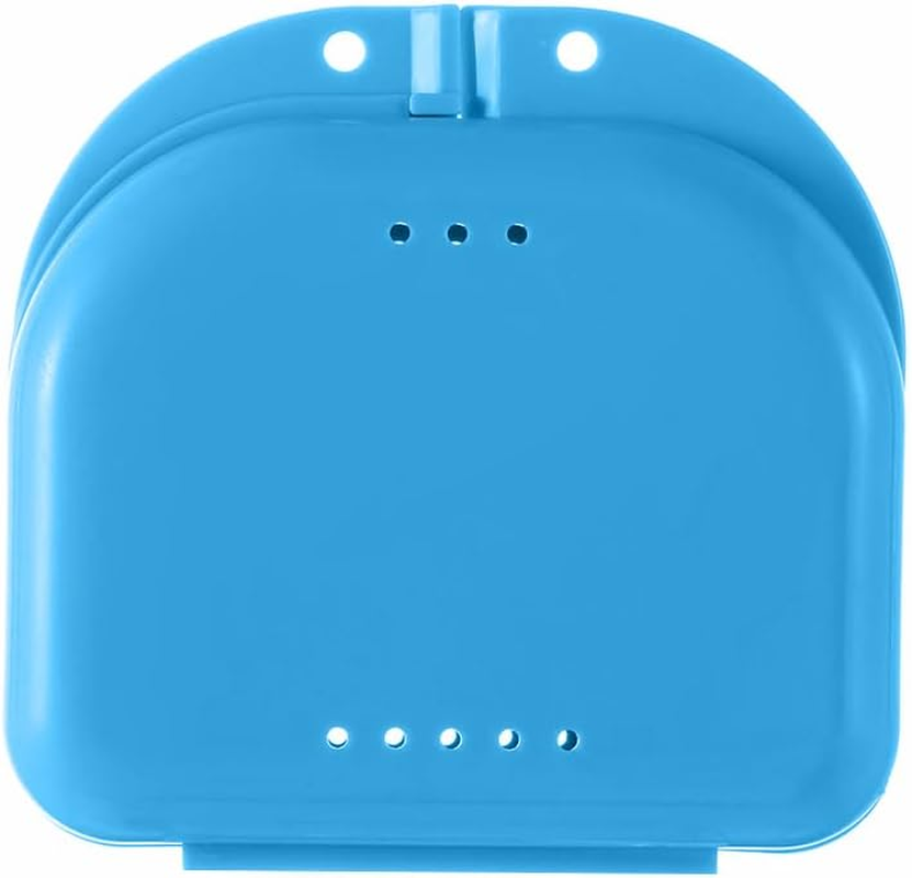 Orthodontic Retainer Box Sport Mouth Case Dental Denture Teeth Guard Storage Purple - Purple image number 2