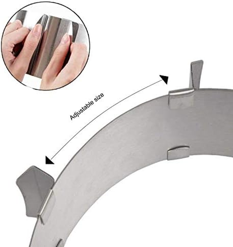 16Cm-30Cm Adjustable Stainless Steel Cake Ring Mould, Non-Stick Leak Proof Spring Form for Kitchen Restaurant Home, Ideal for Christmas and Birthday Baking image number 2