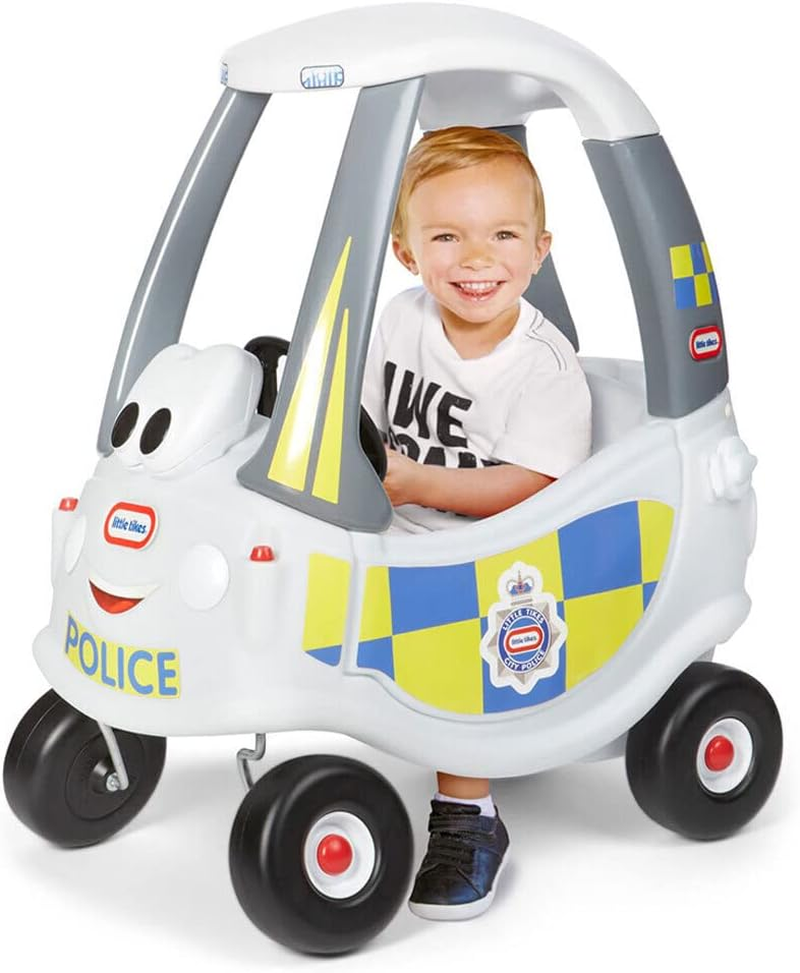 Little Tikes Police Response Cozy Coupe - Ride-On Buggy Toy for Toddlers - with Working Door, Removable Floor & Horn - Encourages Creative Play - for Ages 18 Months to 5 Years image number 4