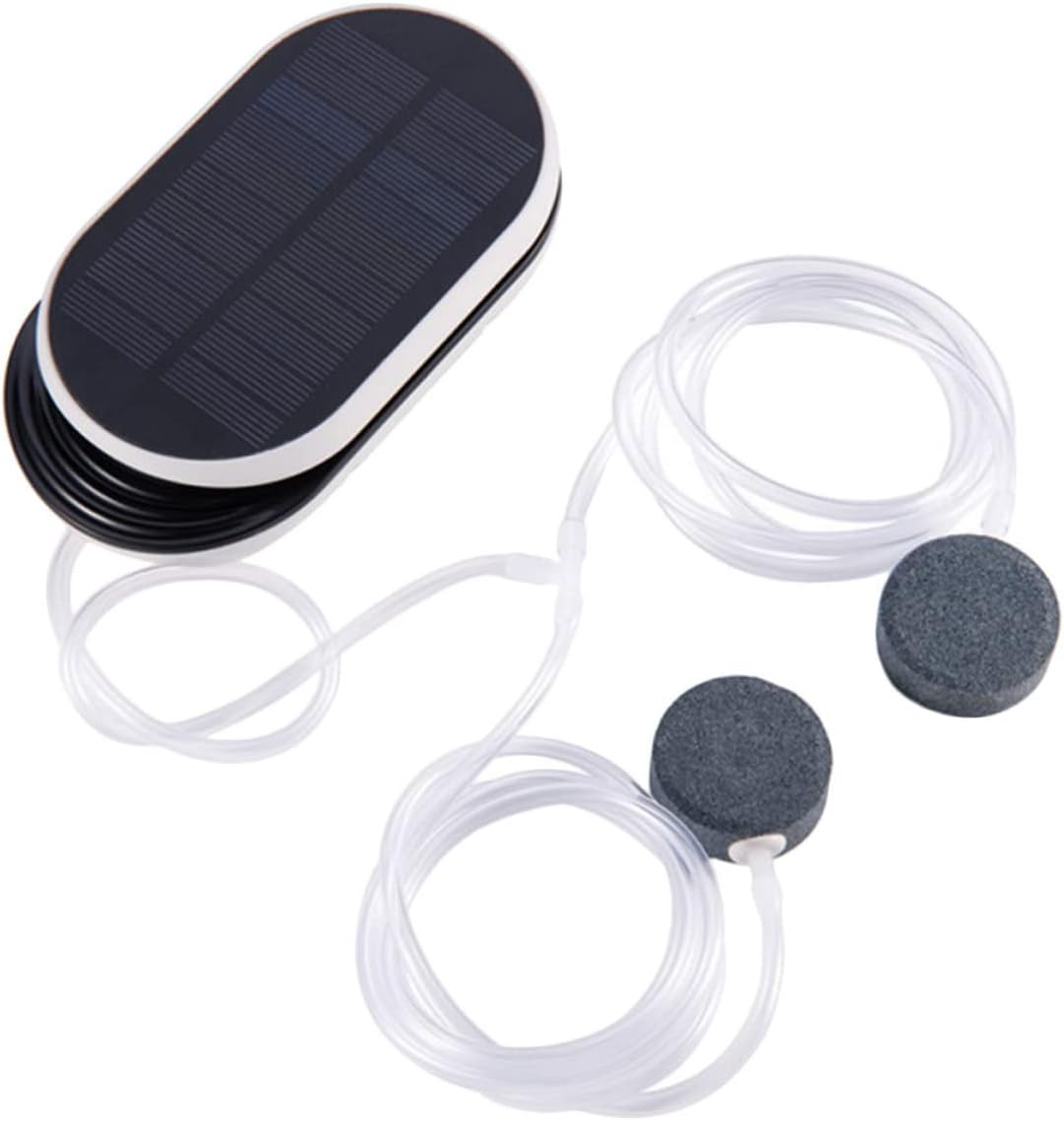 Balacoo Portable Solar Oxygen Aerator Pump with Pure Copper Core and Built Lithium Battery Low Noise Hydroponic Air Pump for Outdoor Fish Tanks Ponds and Garden Plants Oxygenation image number 5