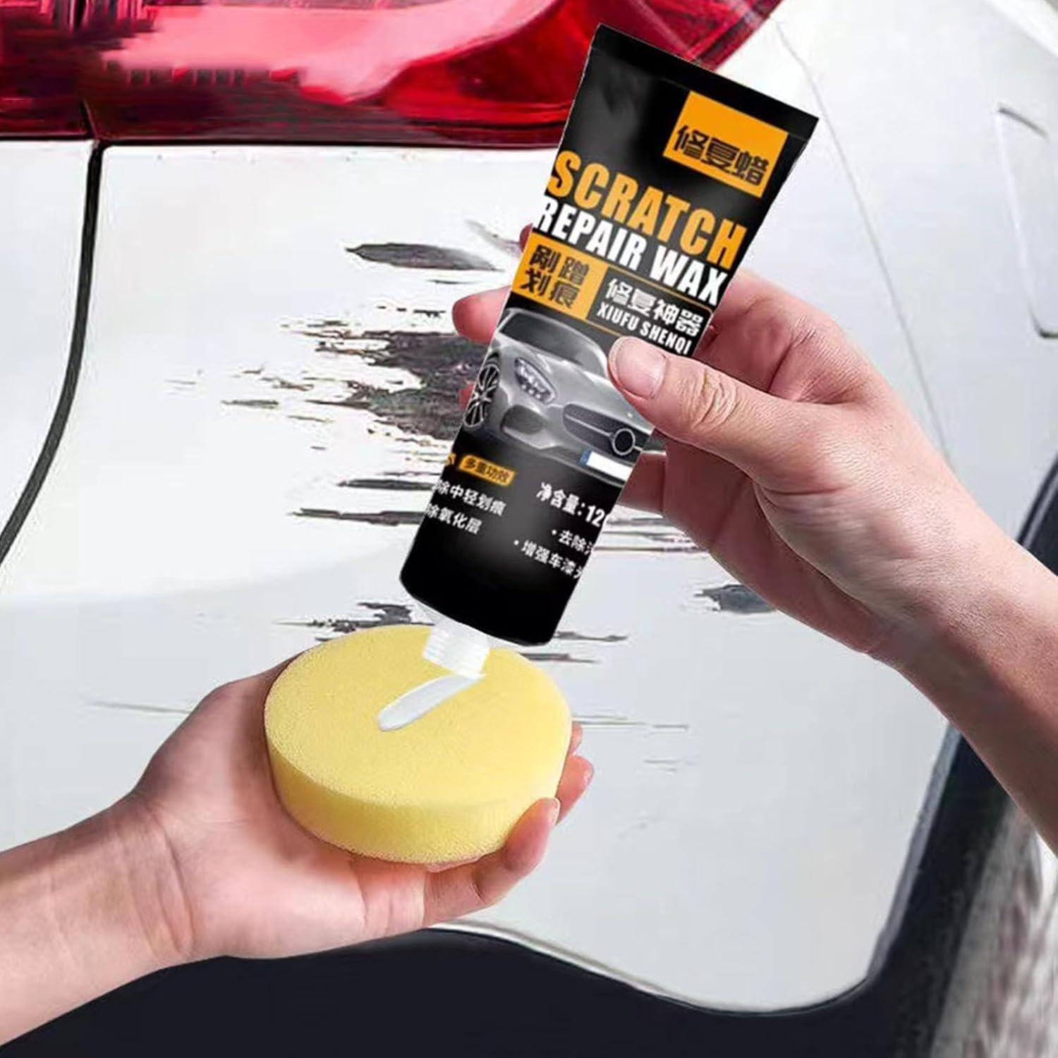 Car Paint Scratch Wax | 4.05Oz Scratch Remover for Vehicles - General Trucks Polish Scratch Remover for Water Dirt Easily Repair Paint image number 6