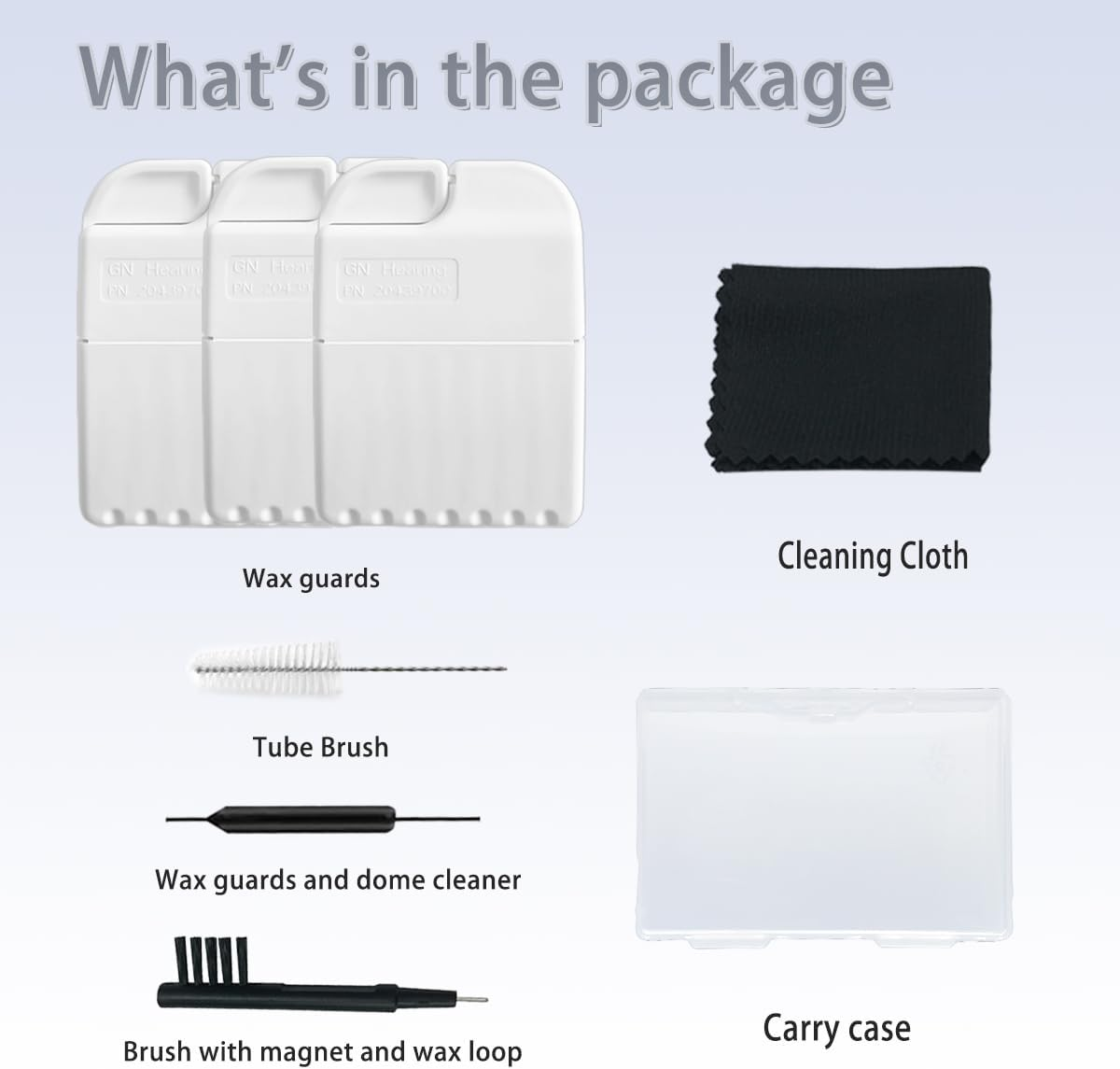 GN Cerustop Hearing Wax Guards PN 20439700 Filters for Resound,Phonak,Unitron, Resound, Beltone, Widex Heaing Aid, Hearing Aid Wax Traps Cleaning Tools Kit with Carry Case-3Packs image number 1