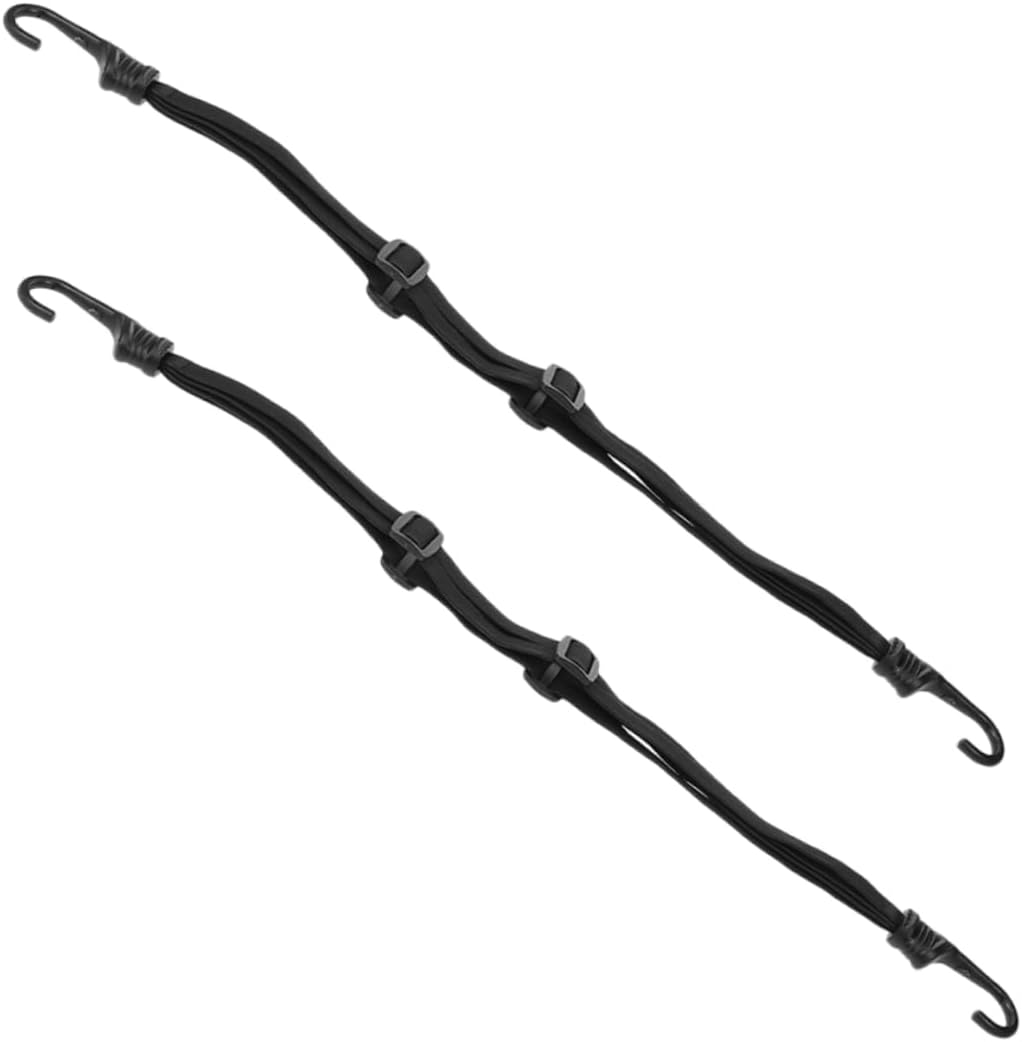 COOLHIYA 2Pcs Elastic Rope Straps Luggage Straps Hooks for Motorcycle Helmet Bike Secure Storage image number 6