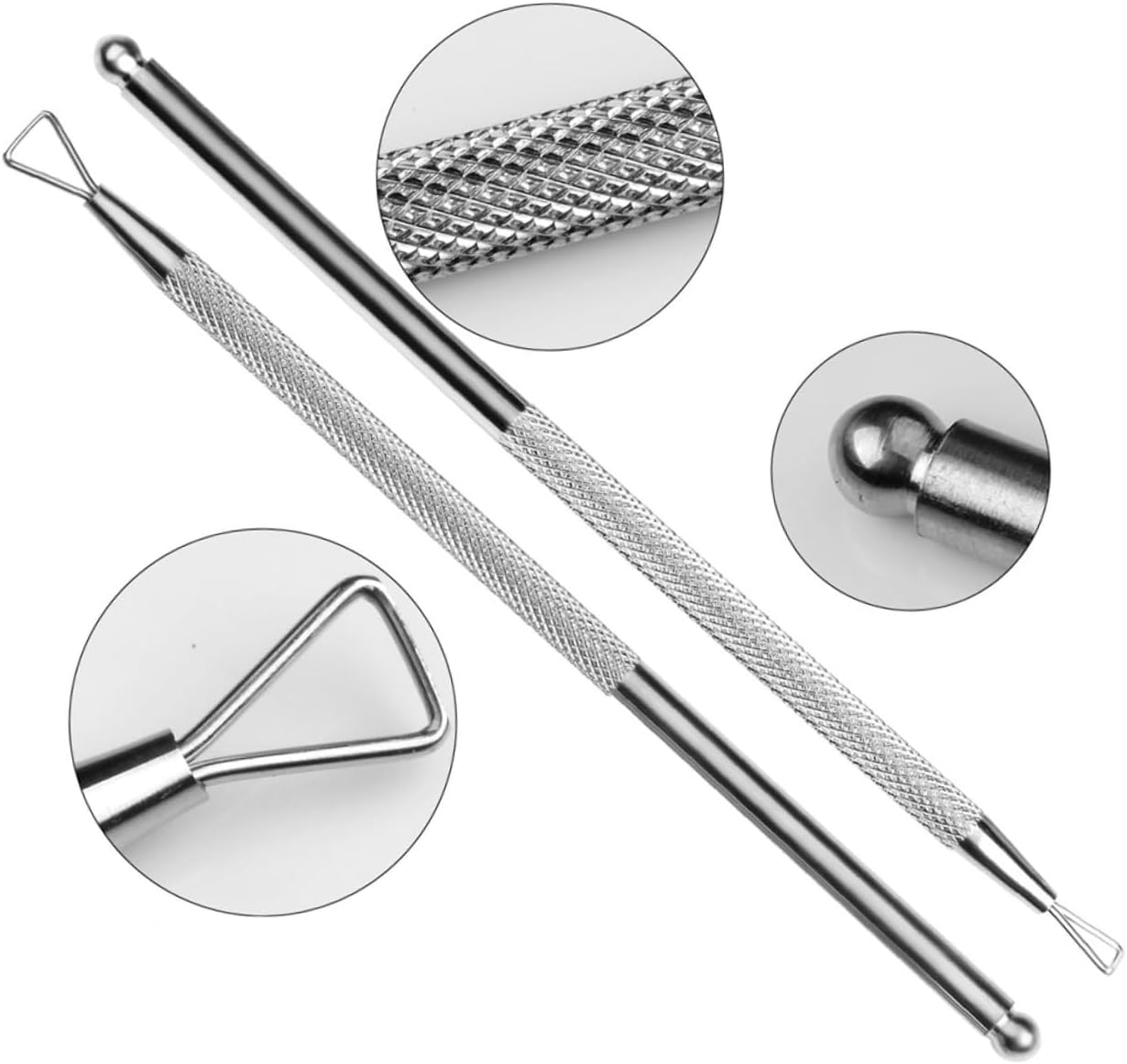 SOESFOUFU 3Pcs Cuticle Pusher Tool Nail Cuticle Remover Peeler Scraper Nail Polish Remover for Manicure image number 3