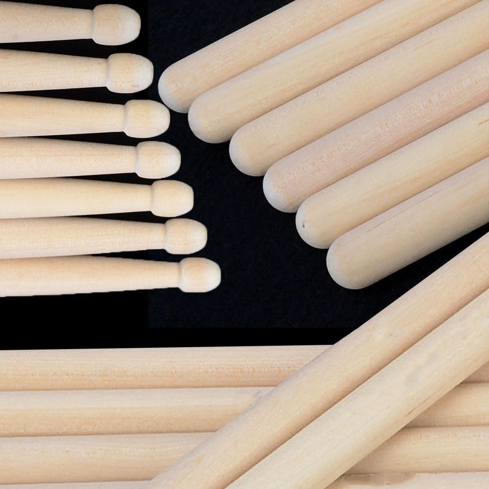 Esforzarse 2 Pairs 5A Drumsticks, Maple Wood Classic Drumsticks, Anti-Slip Professional Musical Instrument Percussion Accessories, for Jazz Drum Exercise, Percussion Instrument Practice Drum Stick image number 3