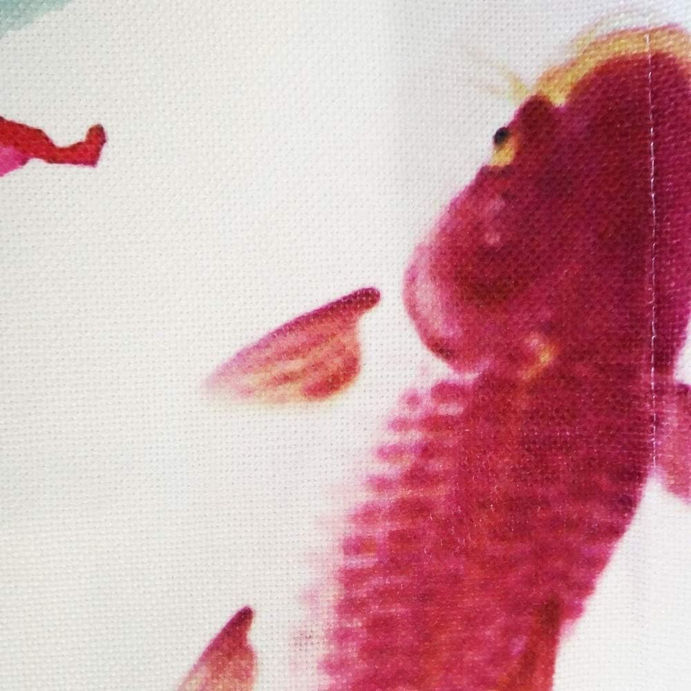 Ofat Home Chinese Ink Painting Doorway Curtain Carps Koi Fishes Japanese Noren Bring You Good Luck Tapestry for Wall Hanging Bedroom Divider Kitchen Partition Bathroom Door Decor, 33.5"X 59" image number 6
