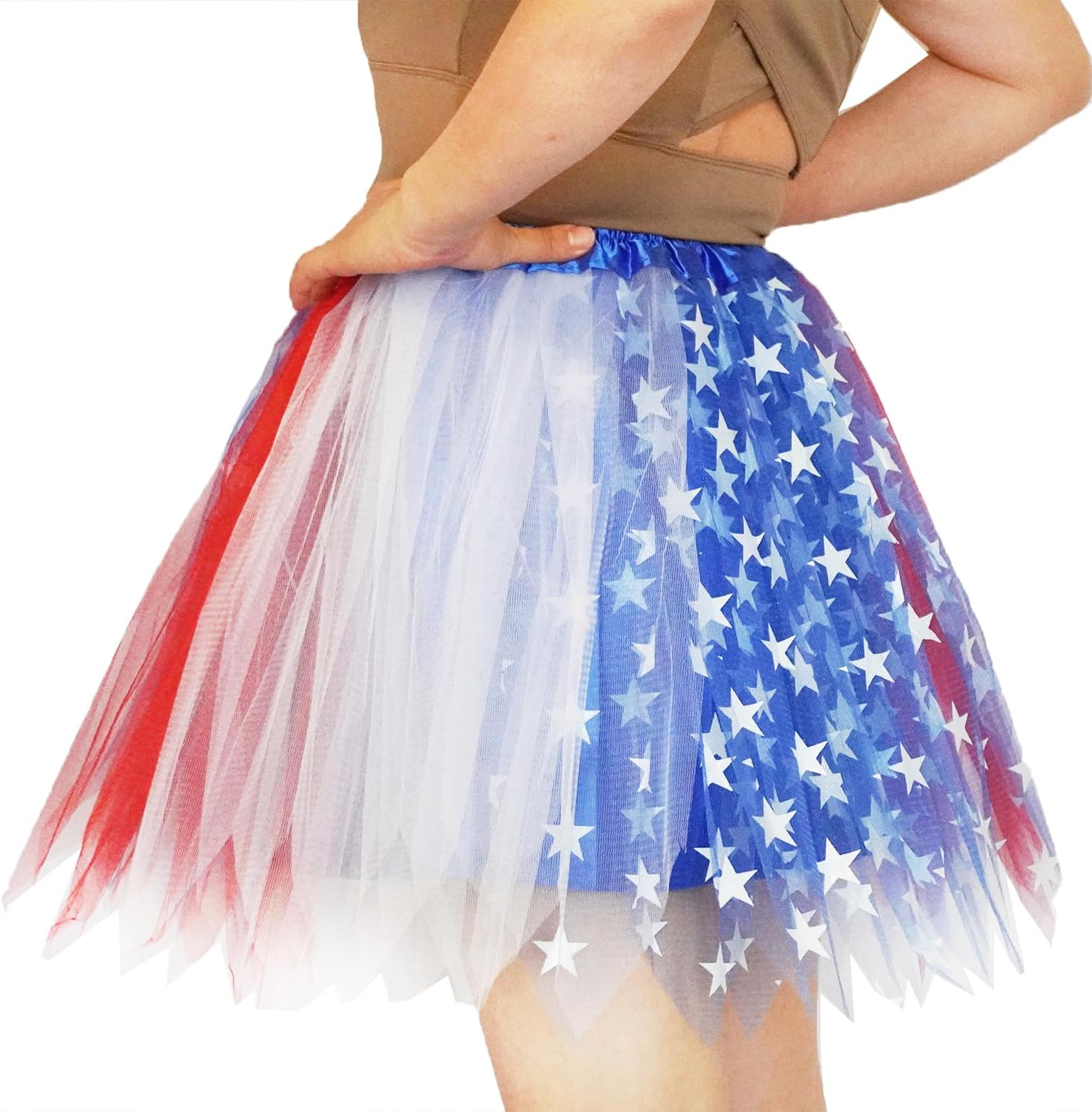 Women 4 Layered Tutu with Lining Adult Teens Tulle Skirts Woman Running Tutu Skirts 1950S Halloween Costumes Tutus - Green image number 5