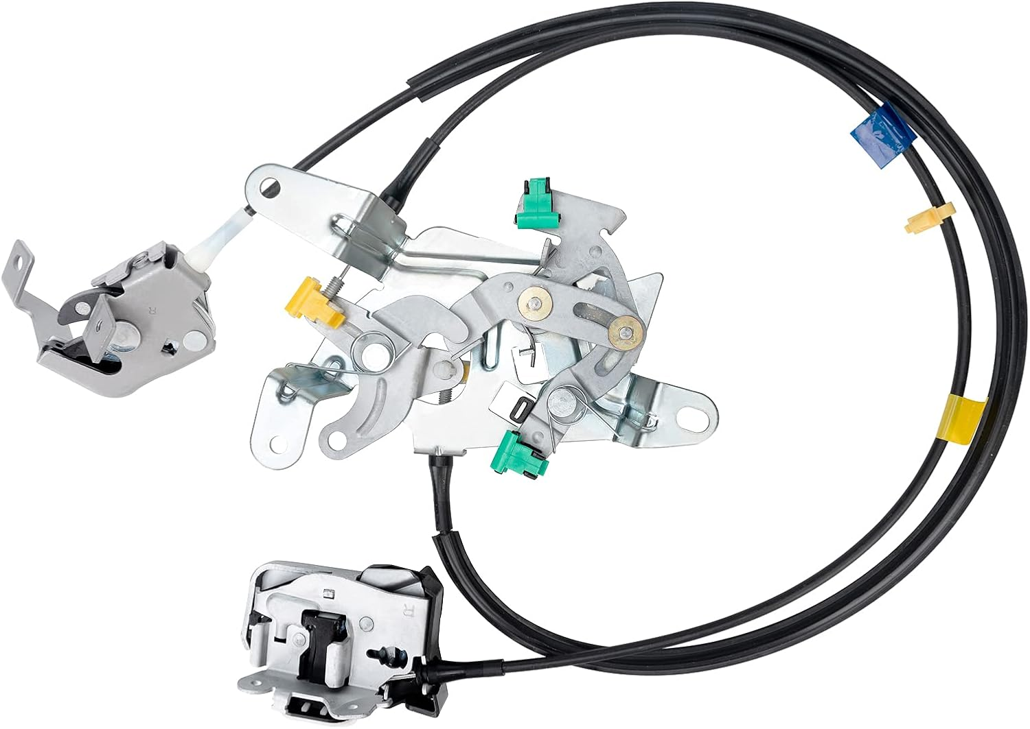 Rear Door Lock Latch & Cable - Right Passenger Side - Replacement for 1999-2007 Ford F250 F350 F450 F550 Super Duty, Upper and Lower Locking Latches Assembly Replaces# 6C3Z-28264A00-A 6C3Z28264A00A image number 6