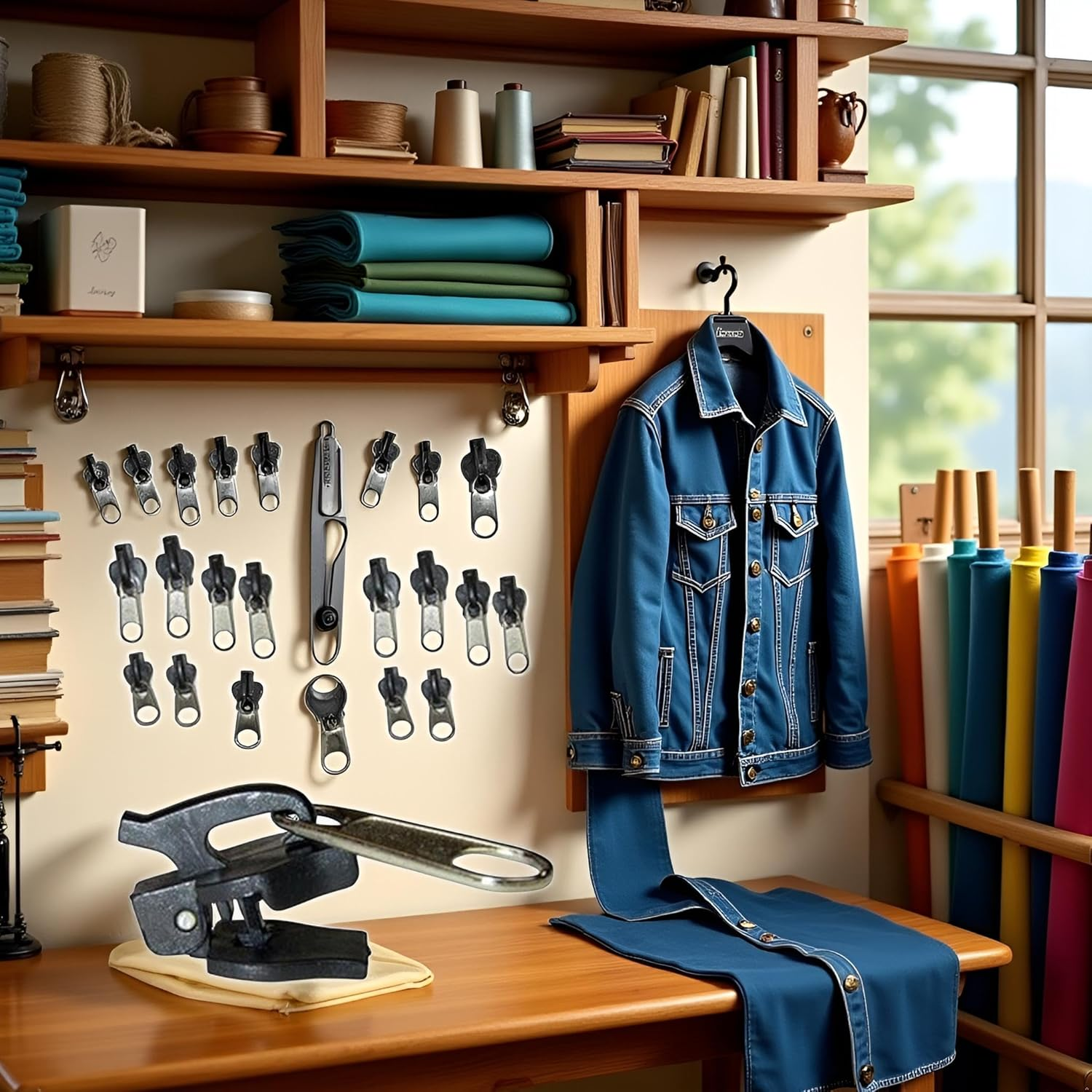 6Pcs Black Universal Instant Fix Zipper Repair Kit Replacement Zip Slider Teeth Rescue Replacement Pack Zippers Durable Design Arts Buckles, Crafts and Sewing Practical and Popular image number 4