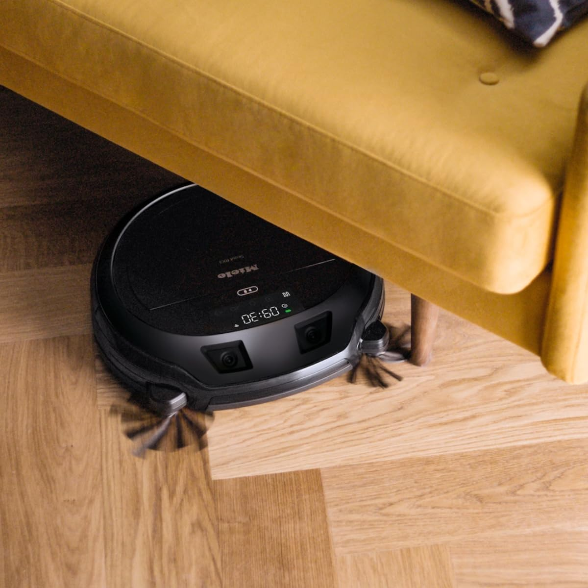 Miele Scout RX3 Robot Vacuum Cleaner, Slimline Robotic Vacuum with 3D Smart Navigation and Airclean plus Filter, Obsidian Black